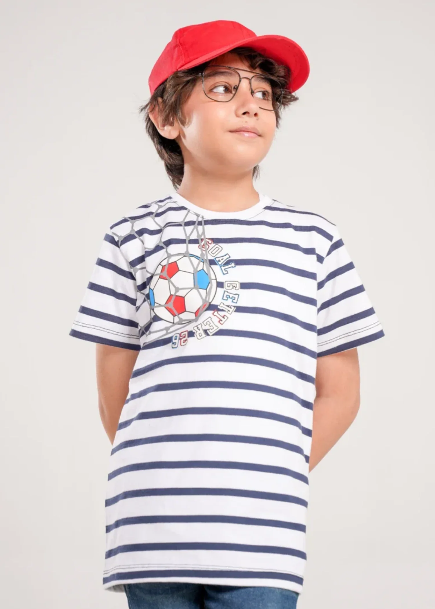 cotton jersey T Shirt in White