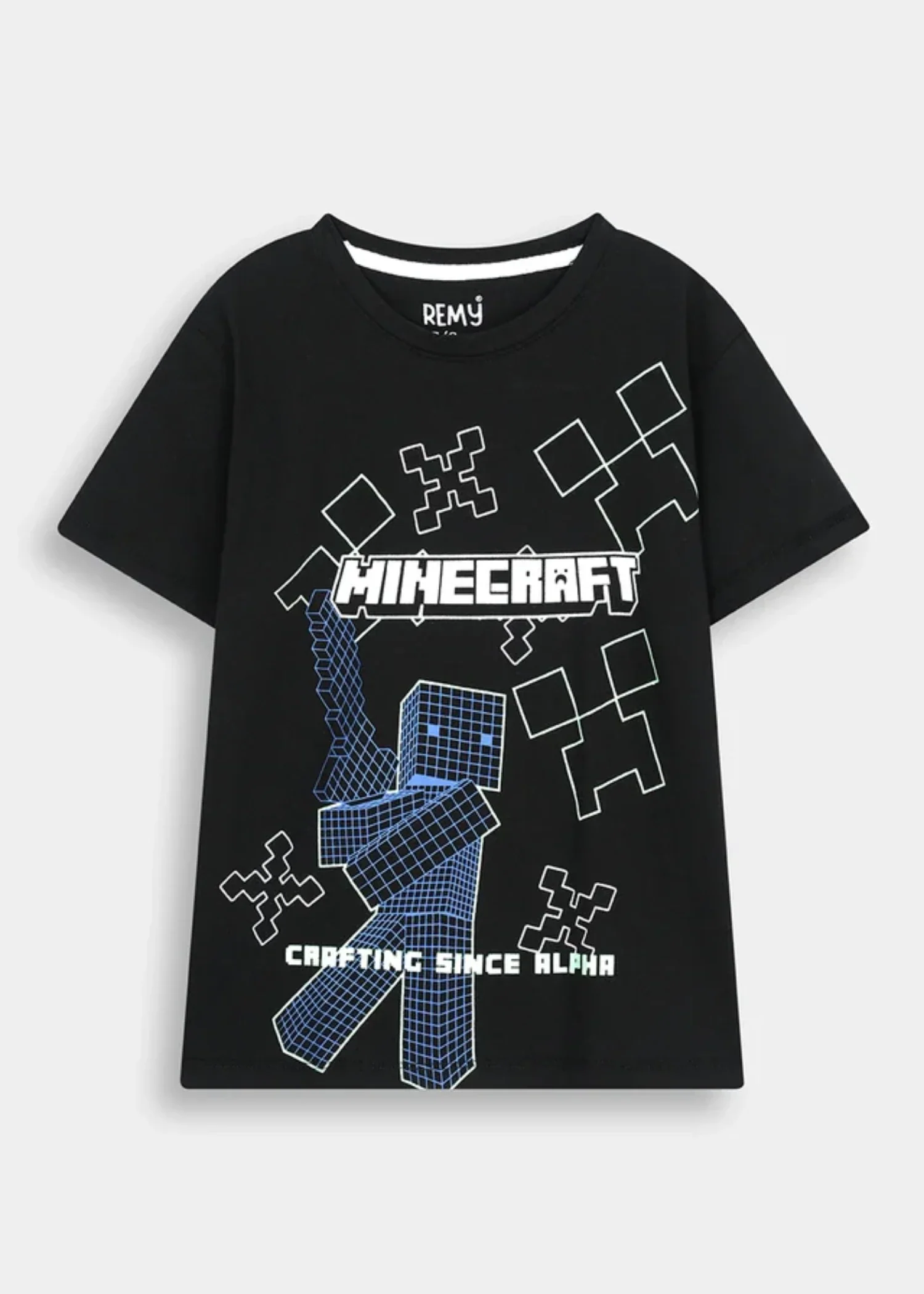 jersey knit T Shirt in Black