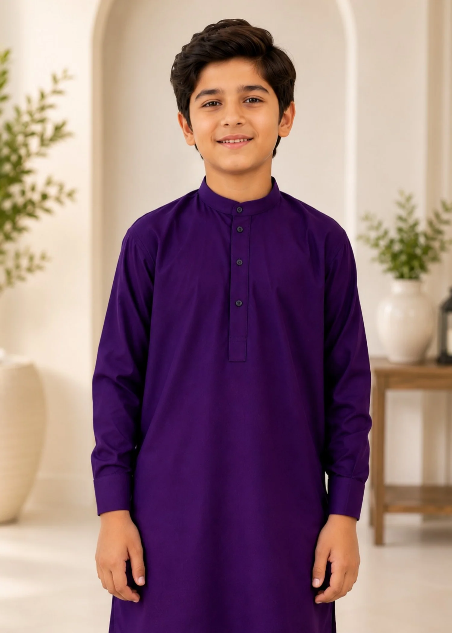 wash & wear Kurta Set in Purple