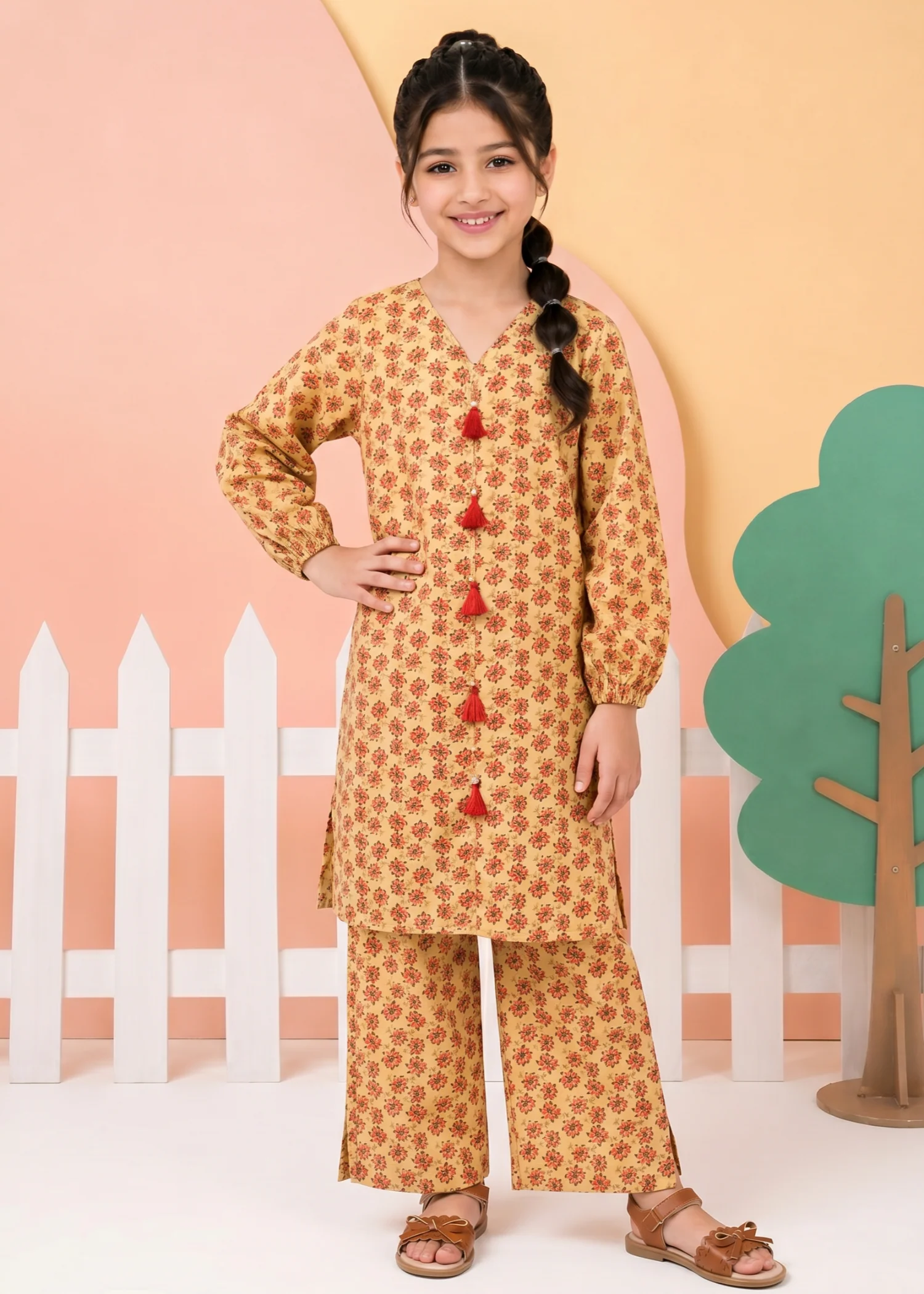 Co Ord Sets in Honey orange