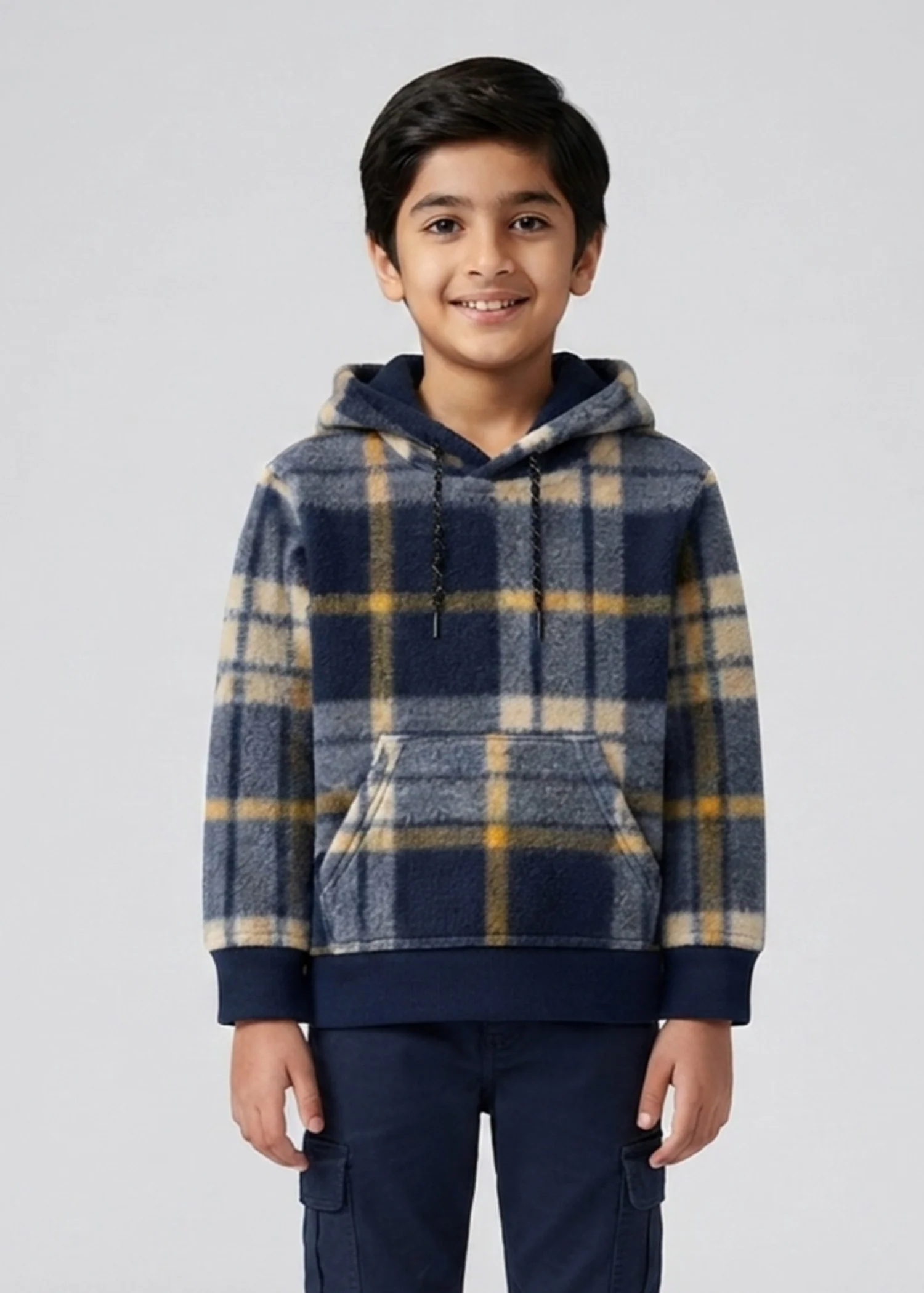 fleece Hoodie in Multi