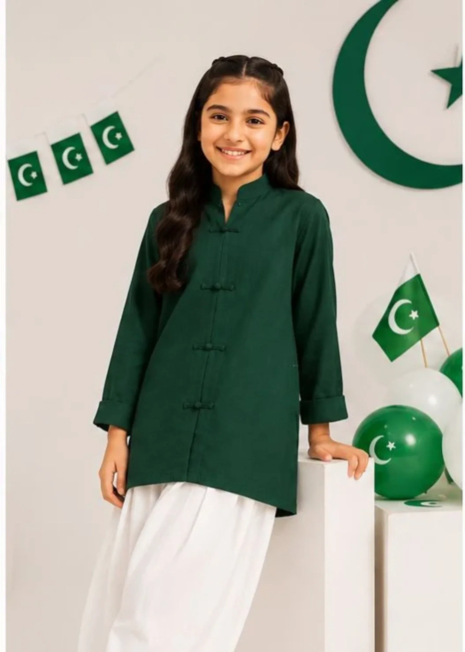 cotton Kurti in Green