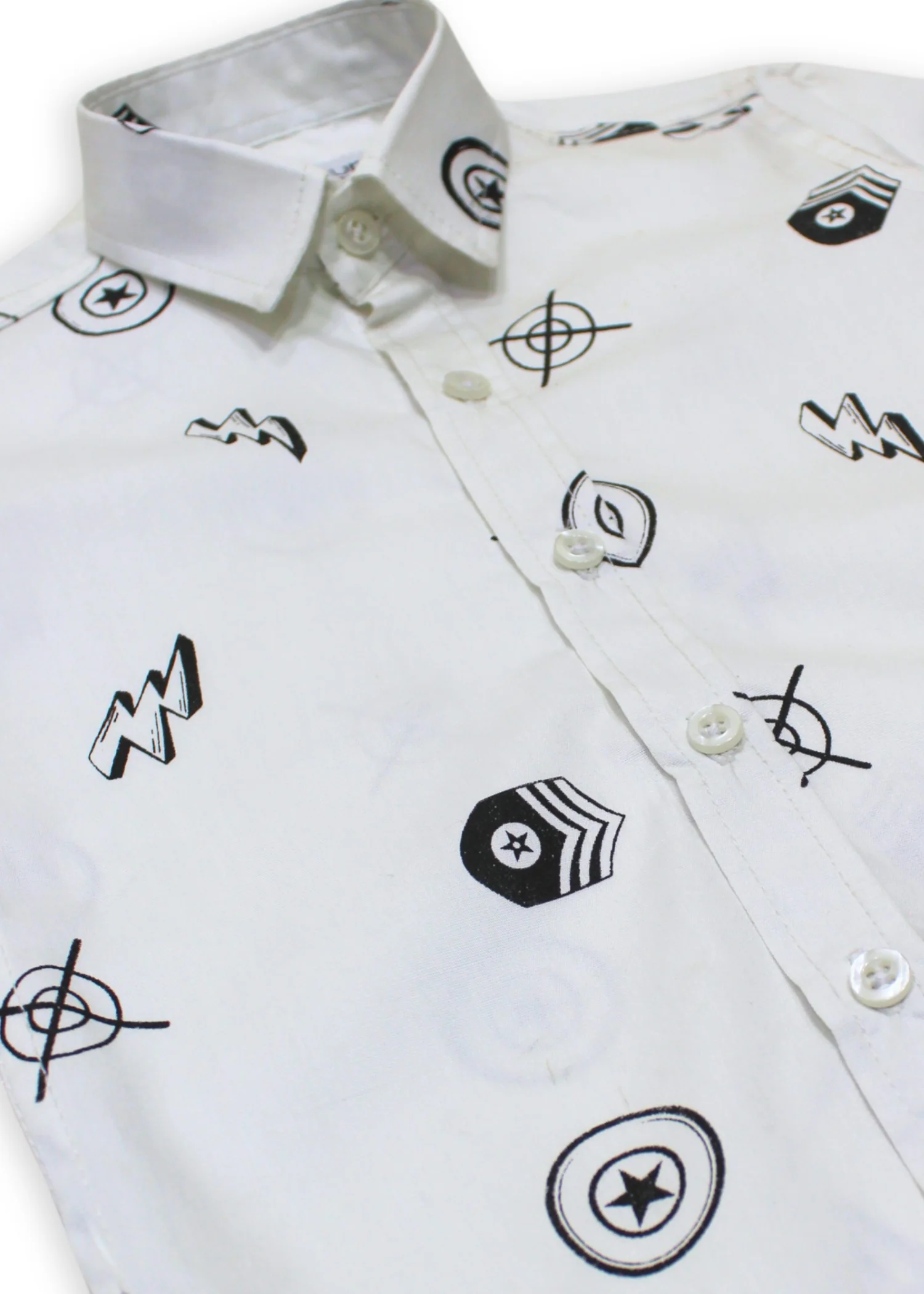 cotton Casual Shirt in White