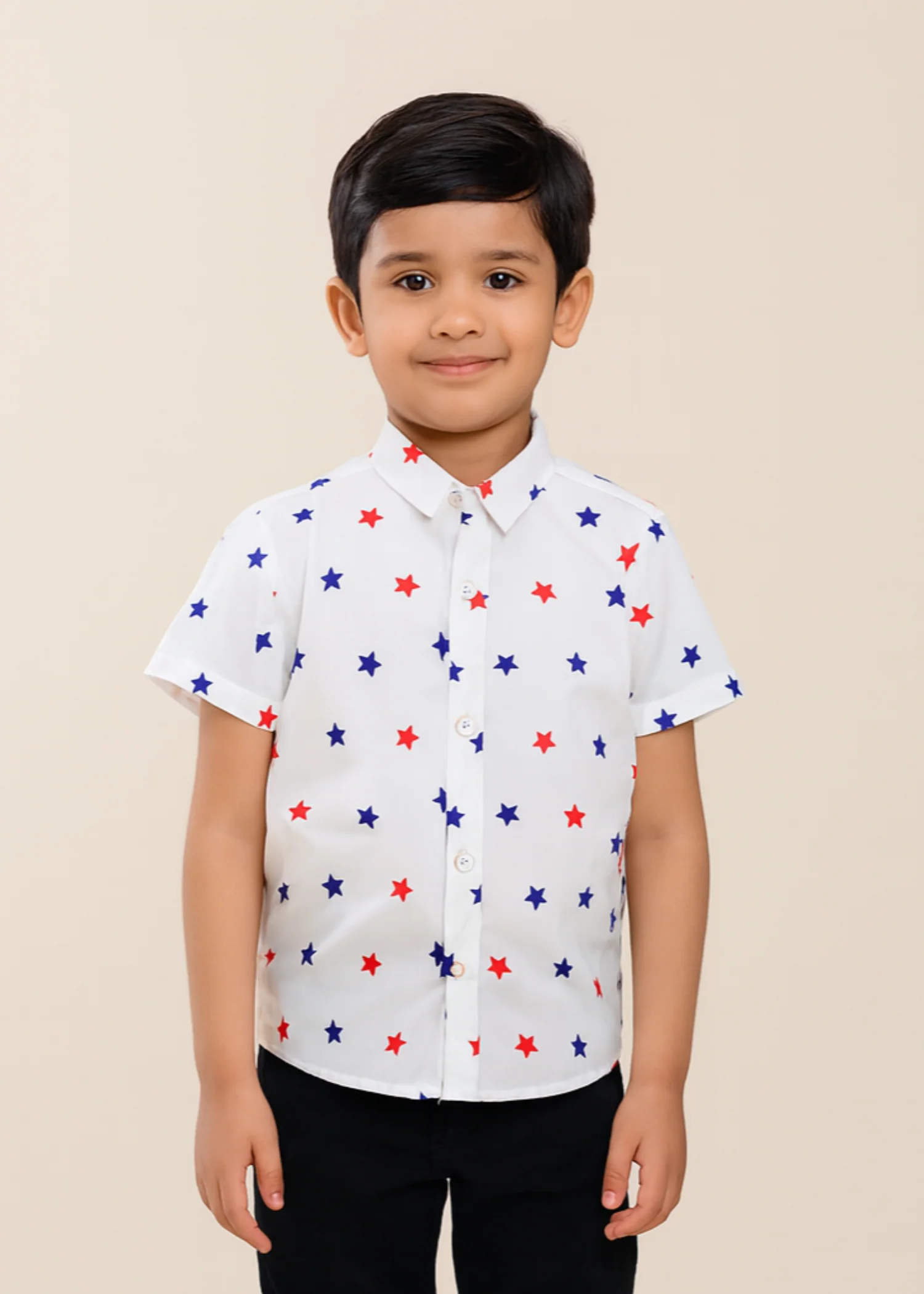 cotton Casual Shirt in White