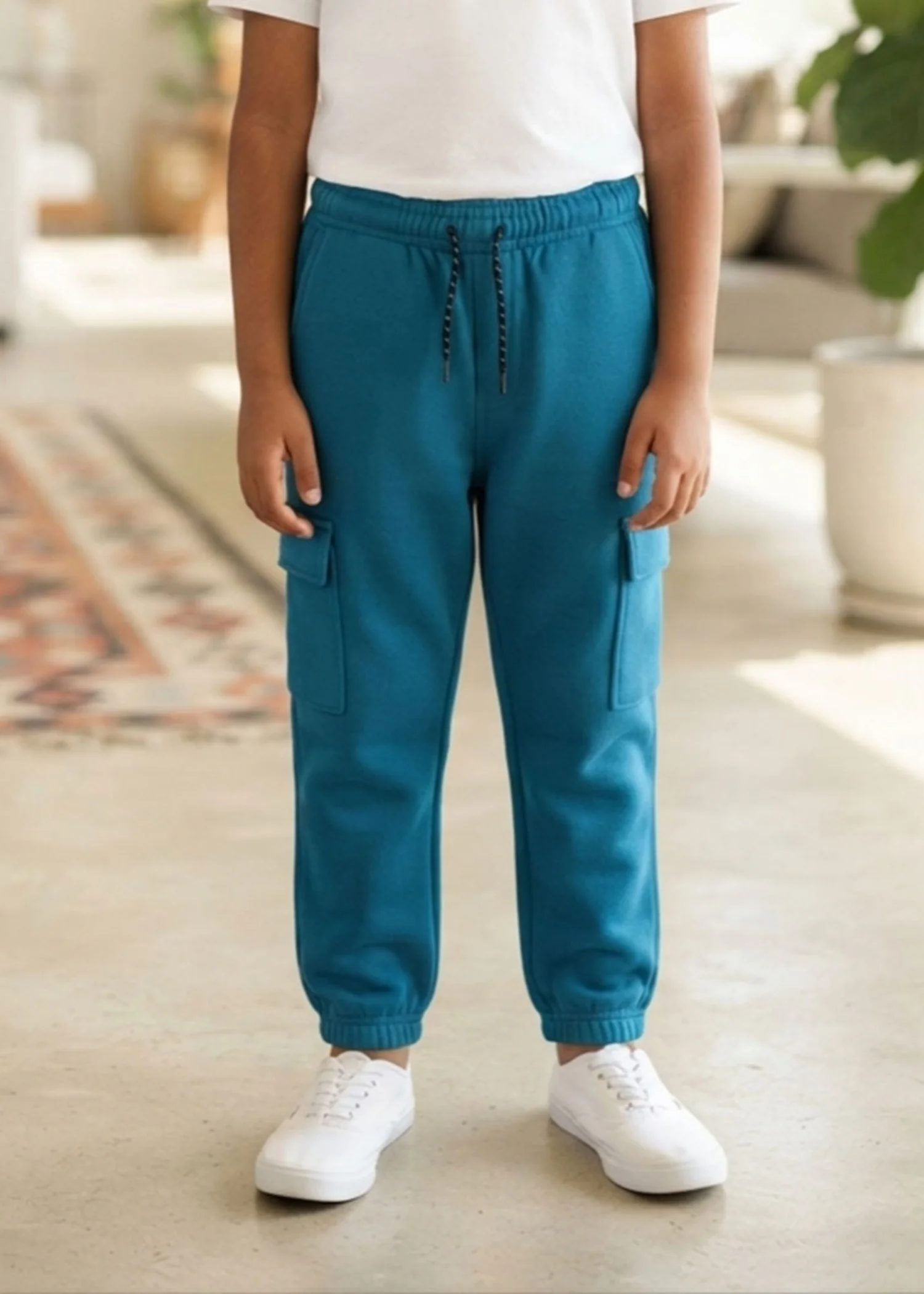 fleece Trousers in Cerulean