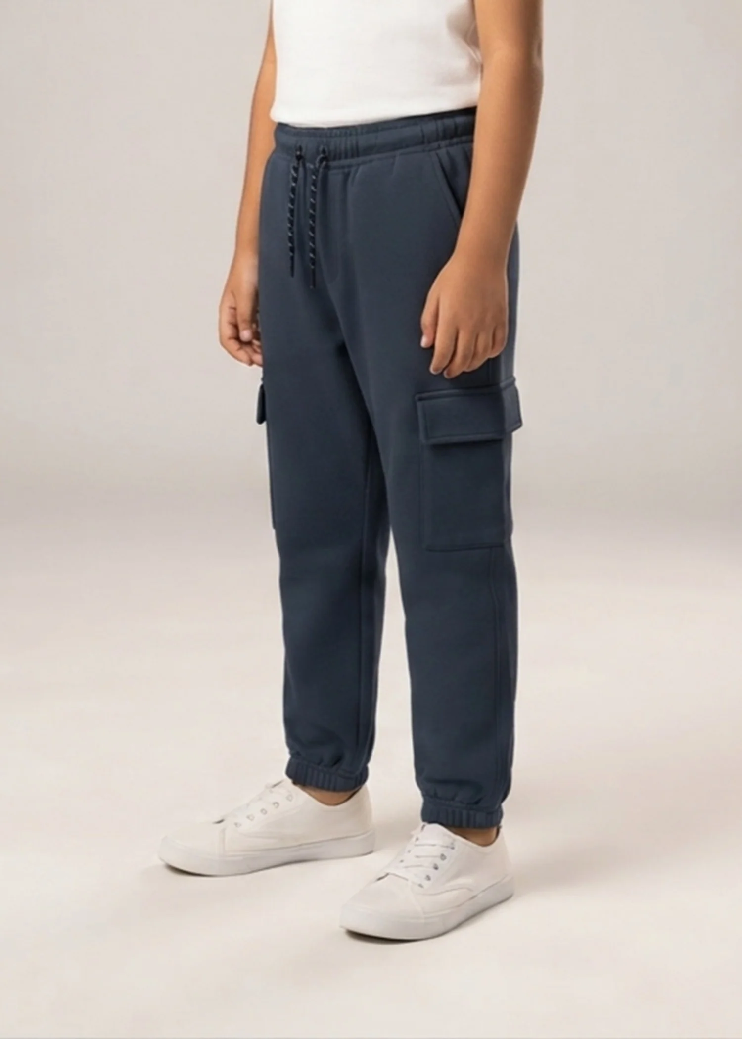fleece Trousers in Dark blue