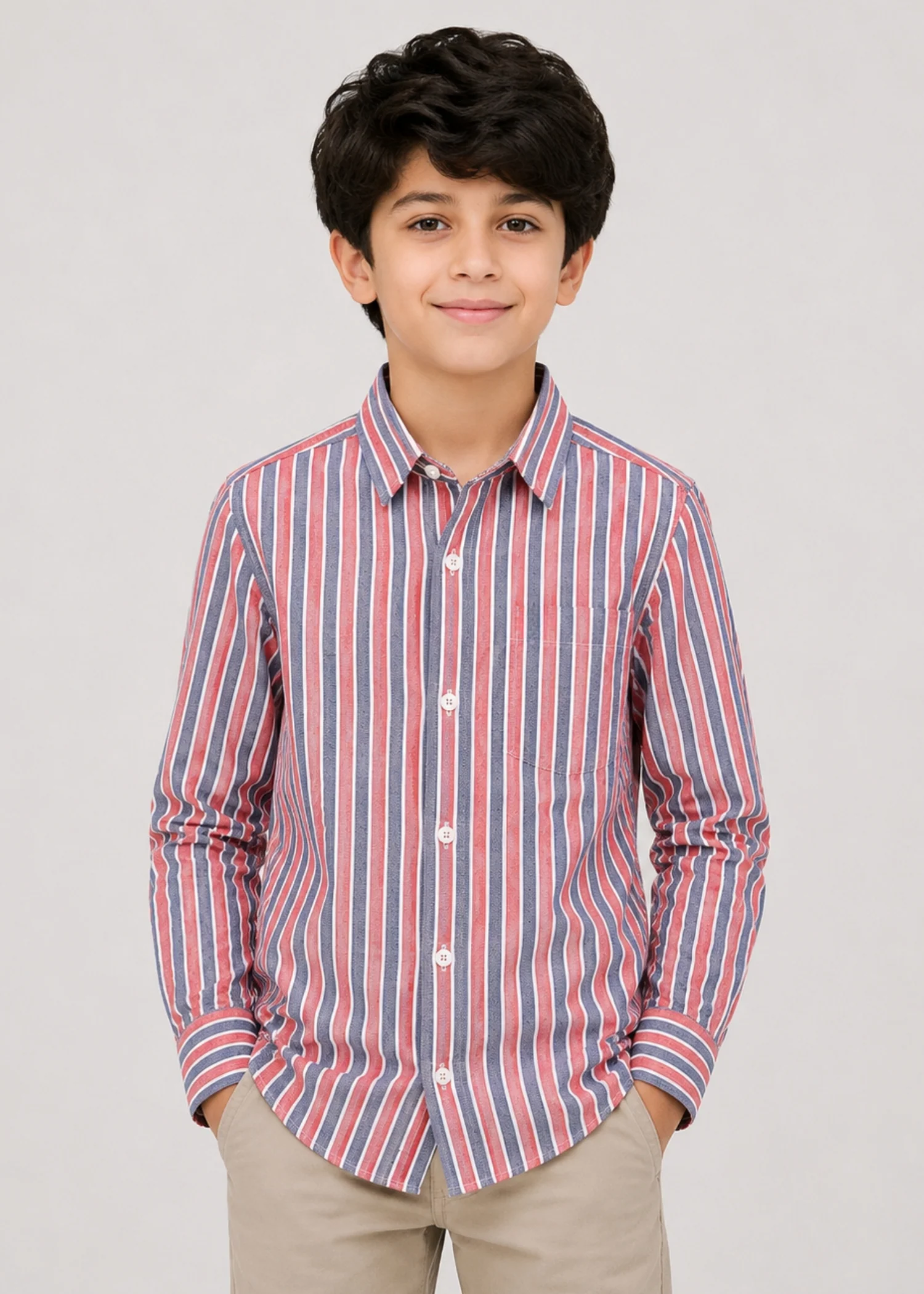 cotton dobby Casual Shirt in Multi