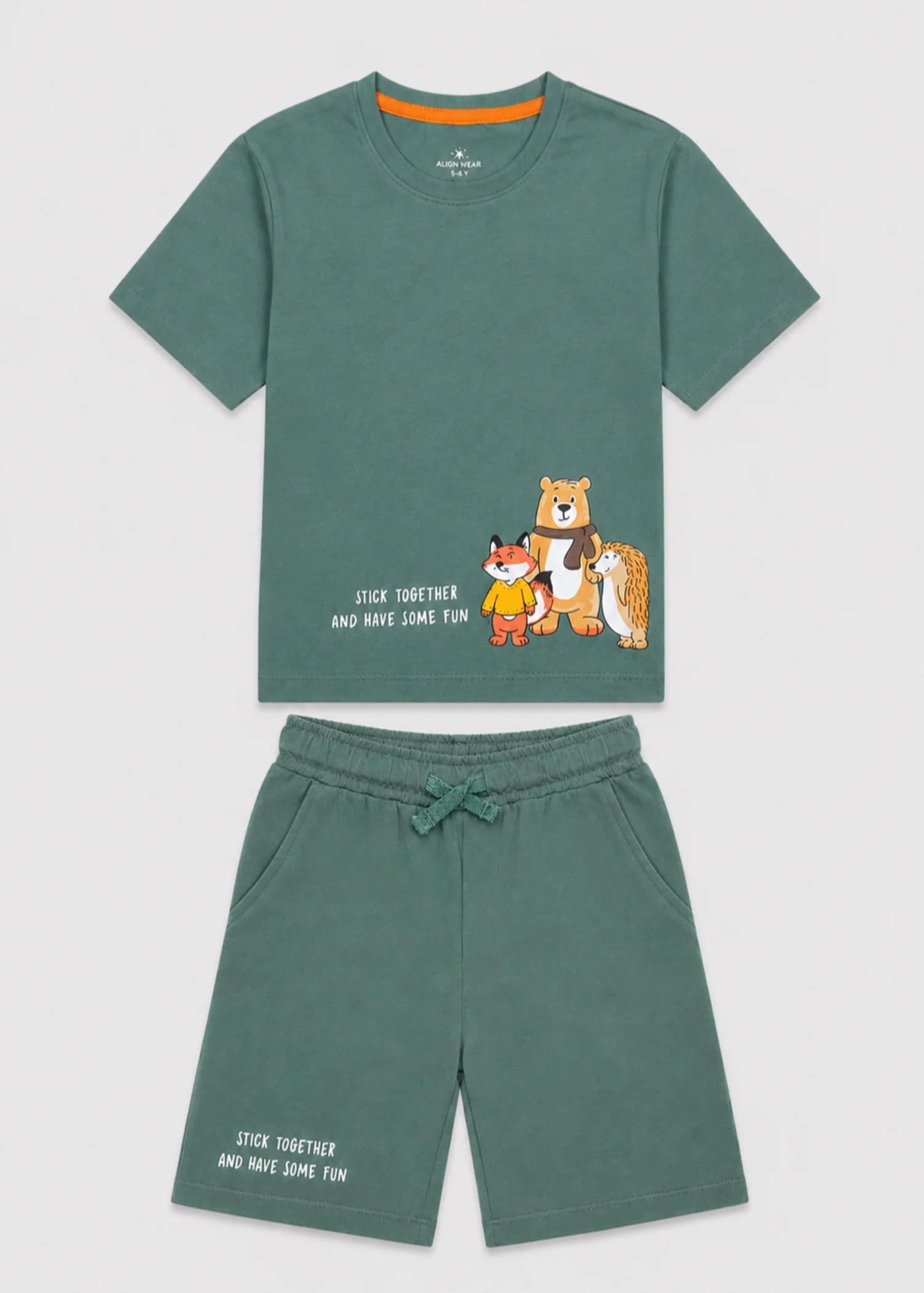 Co ord Sets in Jungle green