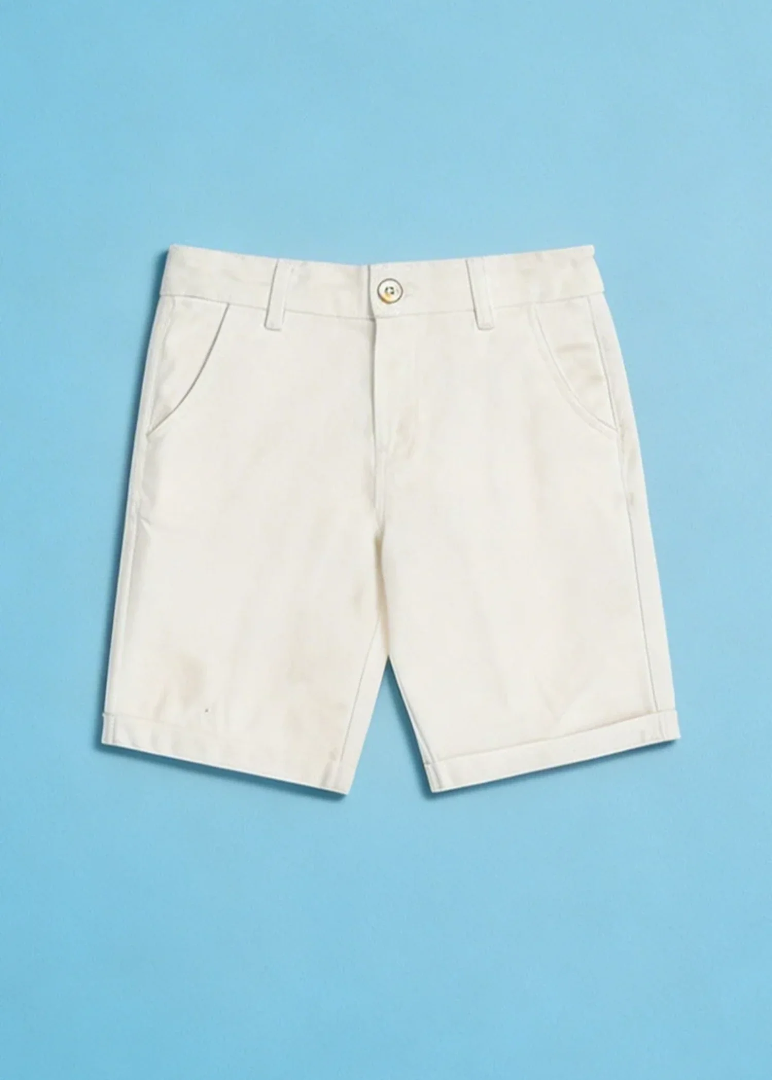 cotton Shorts in White