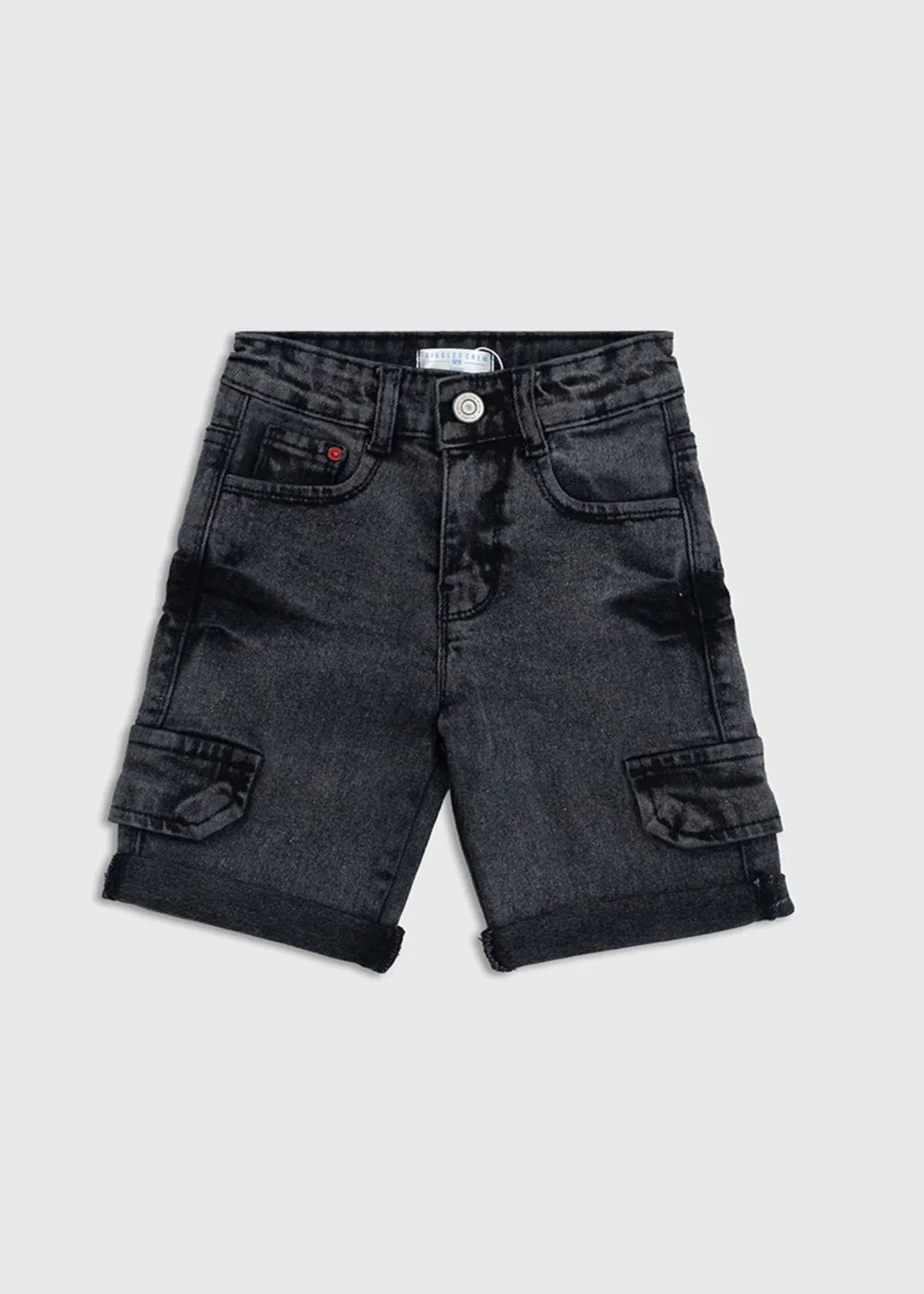 denim Shorts in Ebony