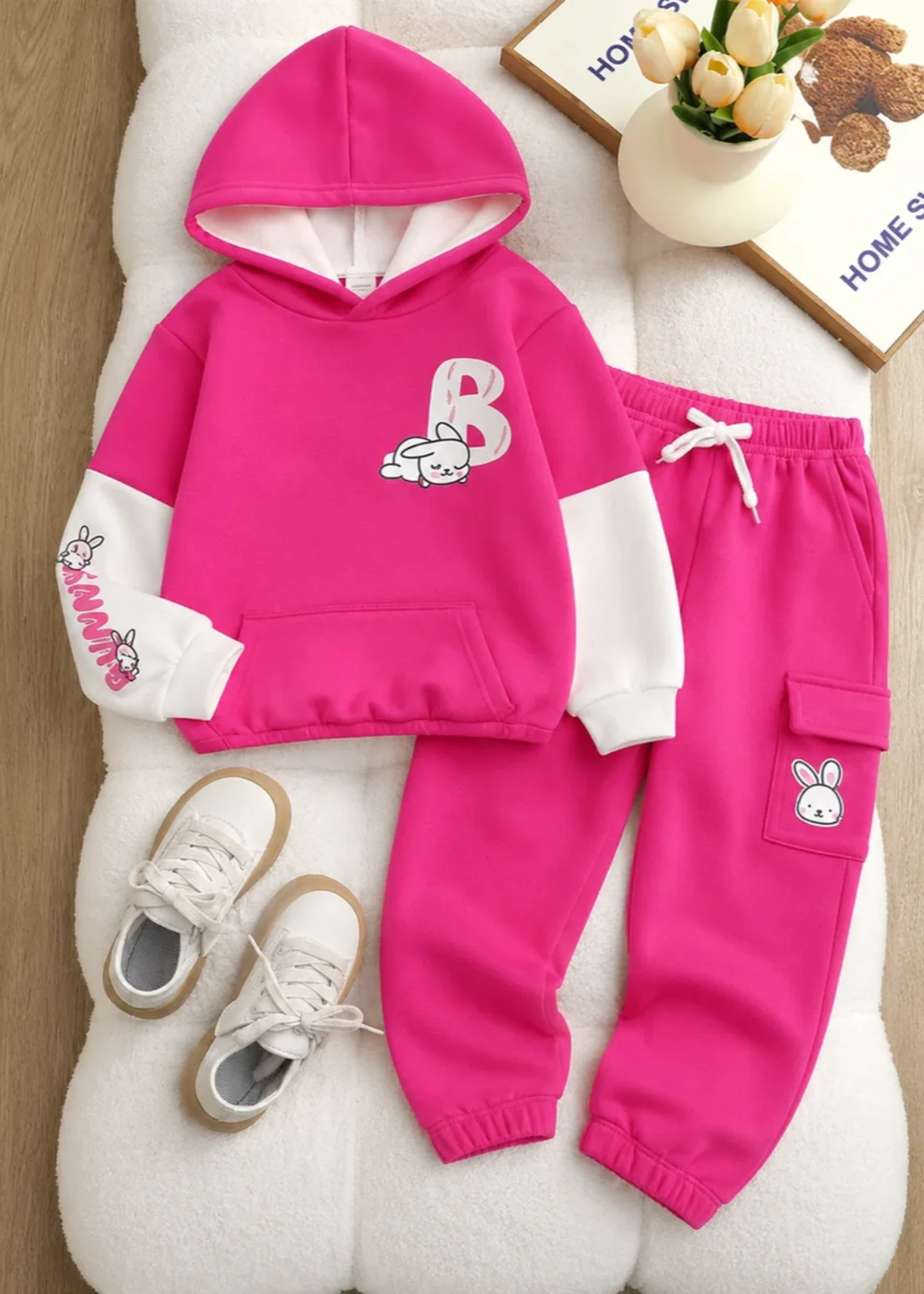 fleece Tracksuit in Bubblegum pink