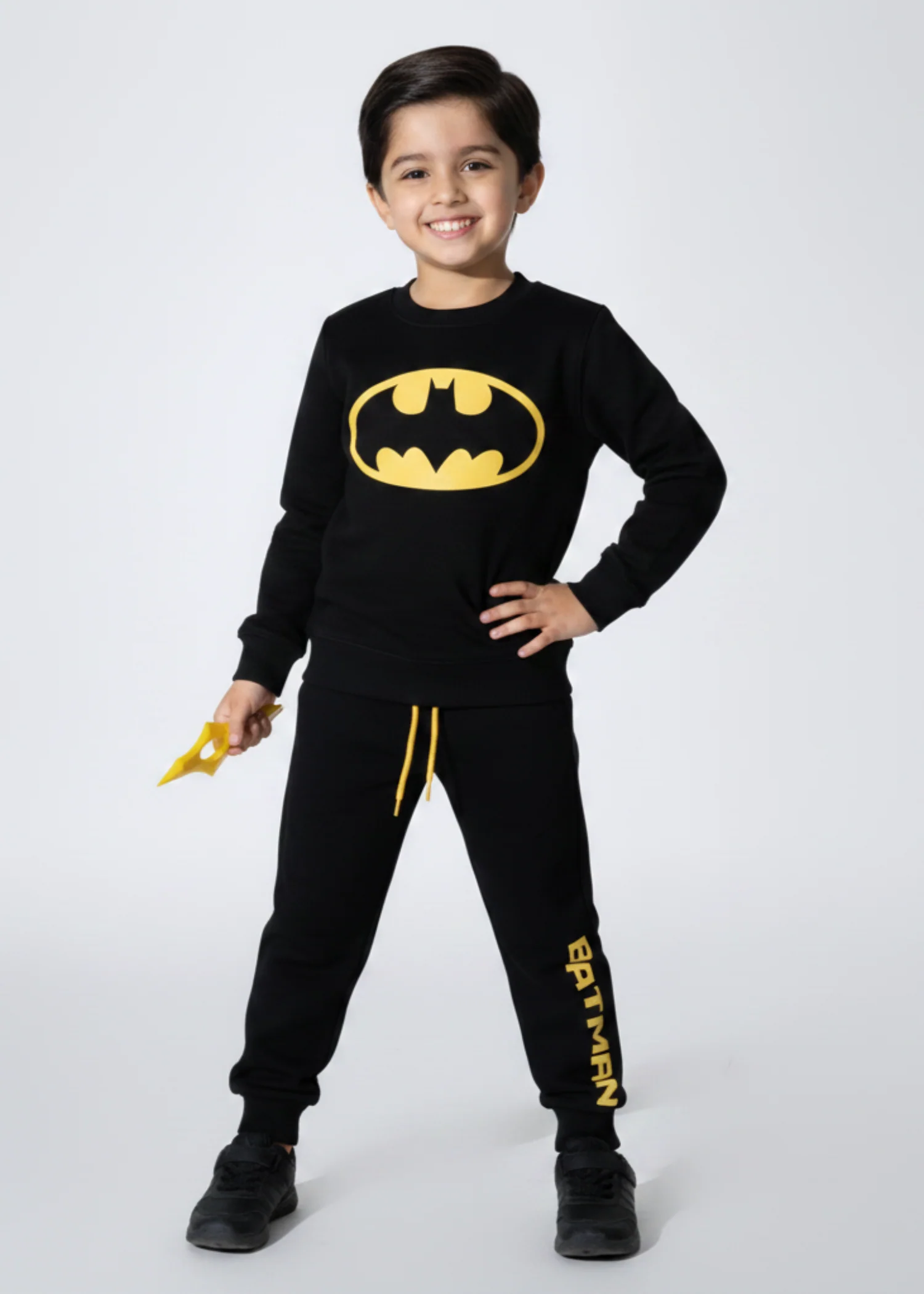 fleece Tracksuit in Black