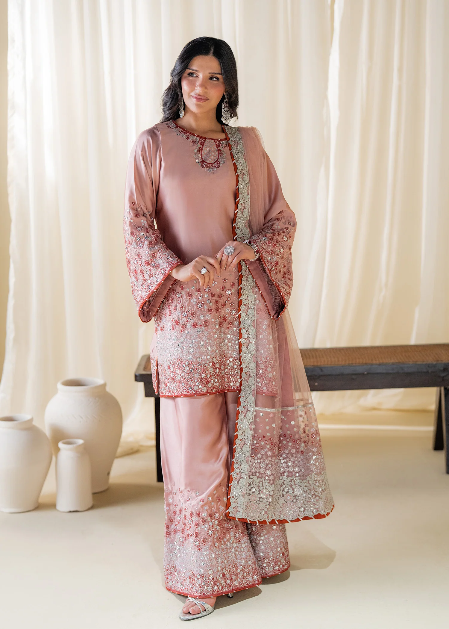 charmuse/shamooz Kurta Set in Blush pink