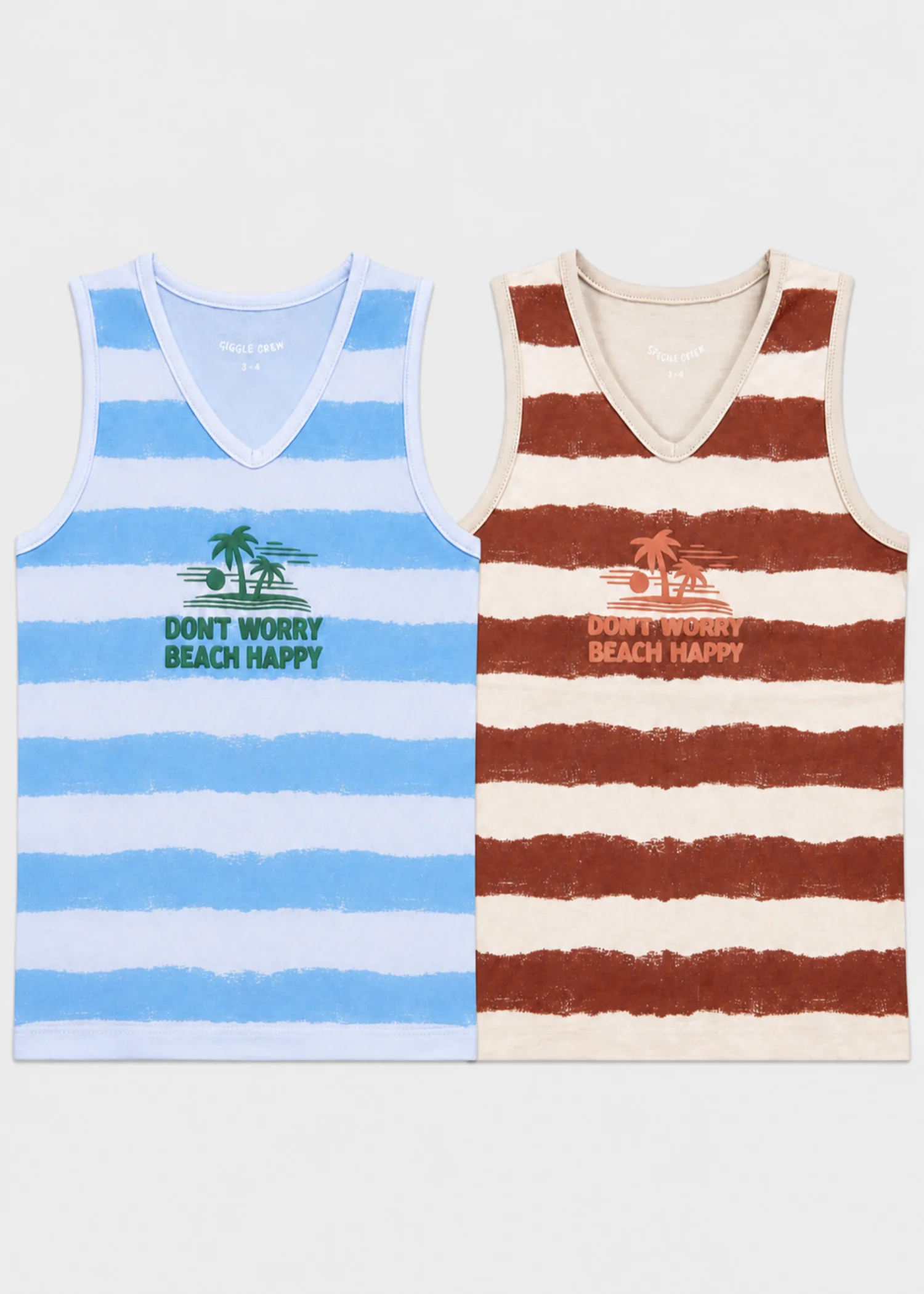 single jersey knit T Shirt in Multi