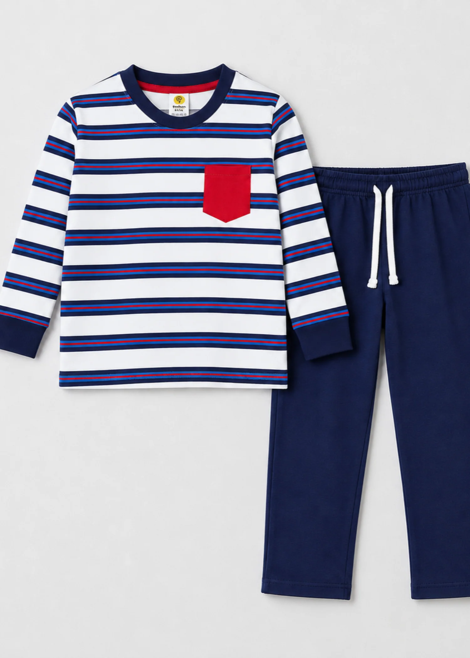 Co ord Sets in Navy blue, white