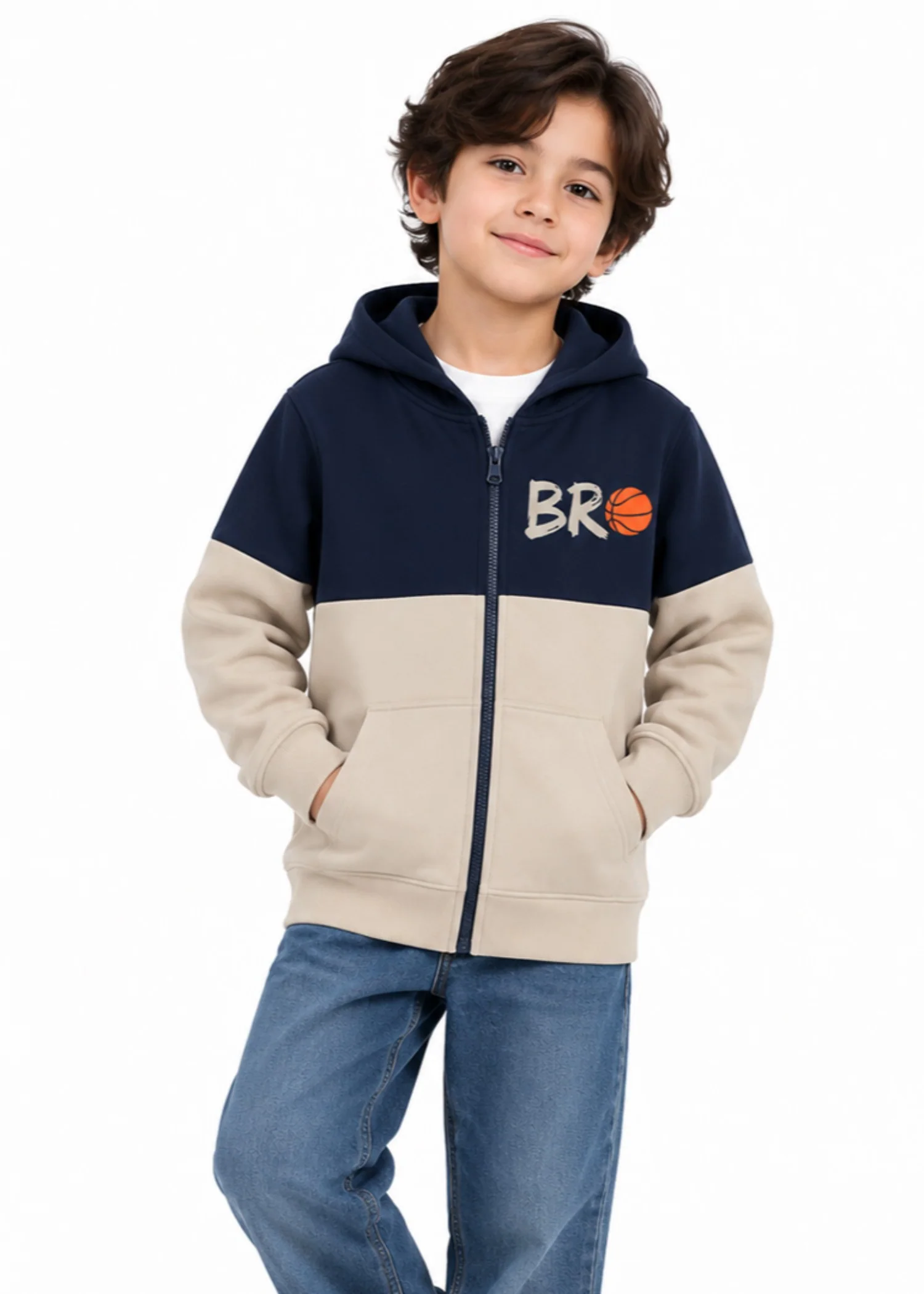 fleece Hoodie in Multi