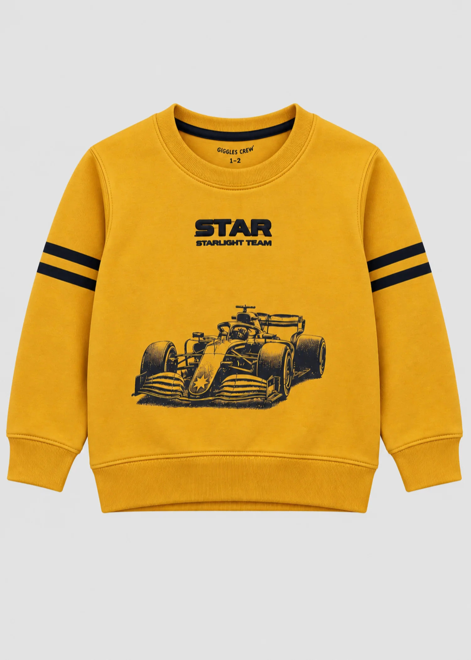 fleece Sweatshirt in Mustard
