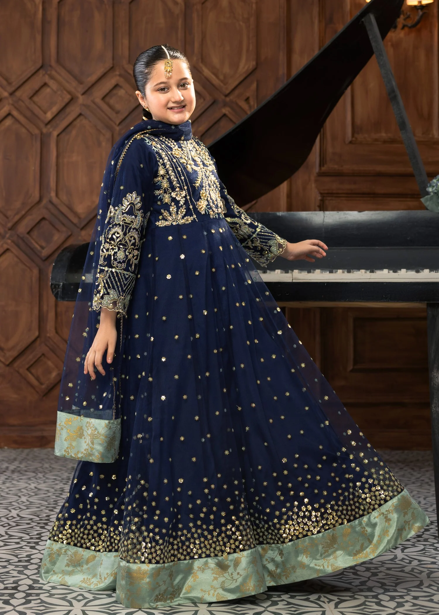 net Pishwas in Dark blue