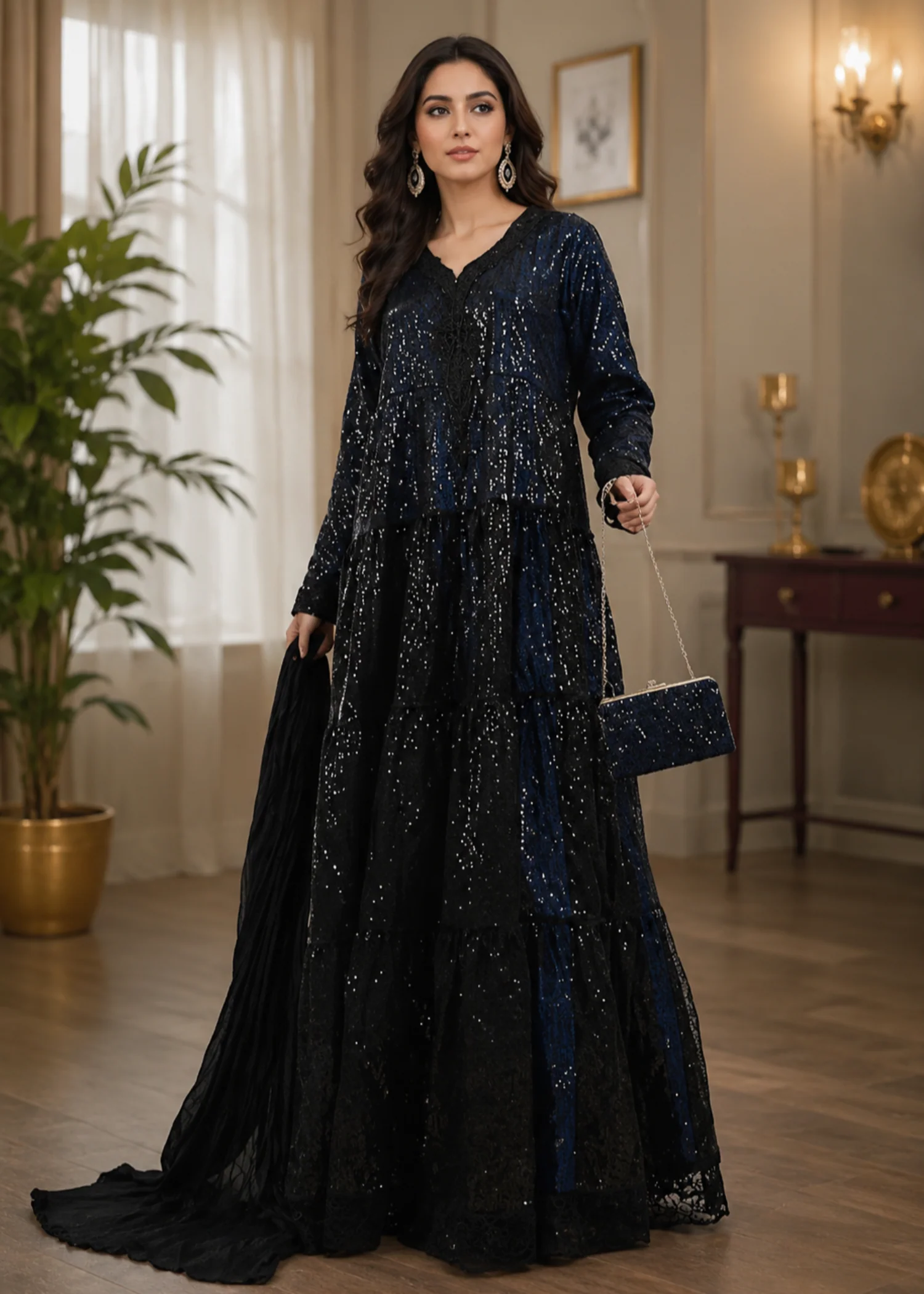 net Maxi in Ocean blue
