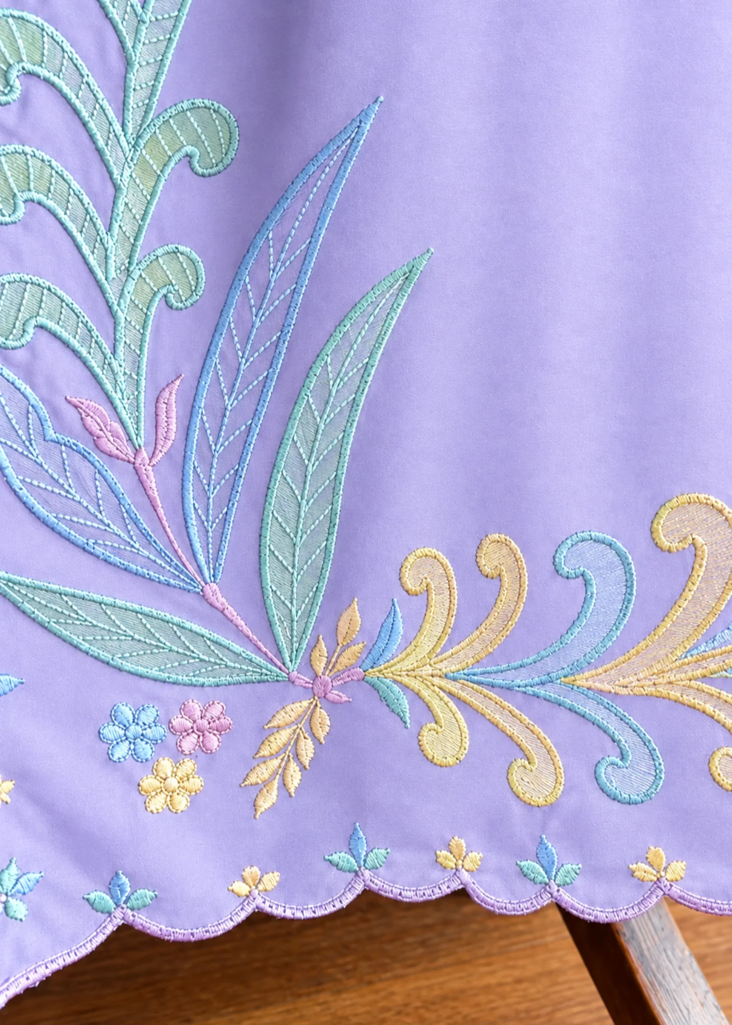 lawn cotton Kurta Set in Wisteria - view 3
