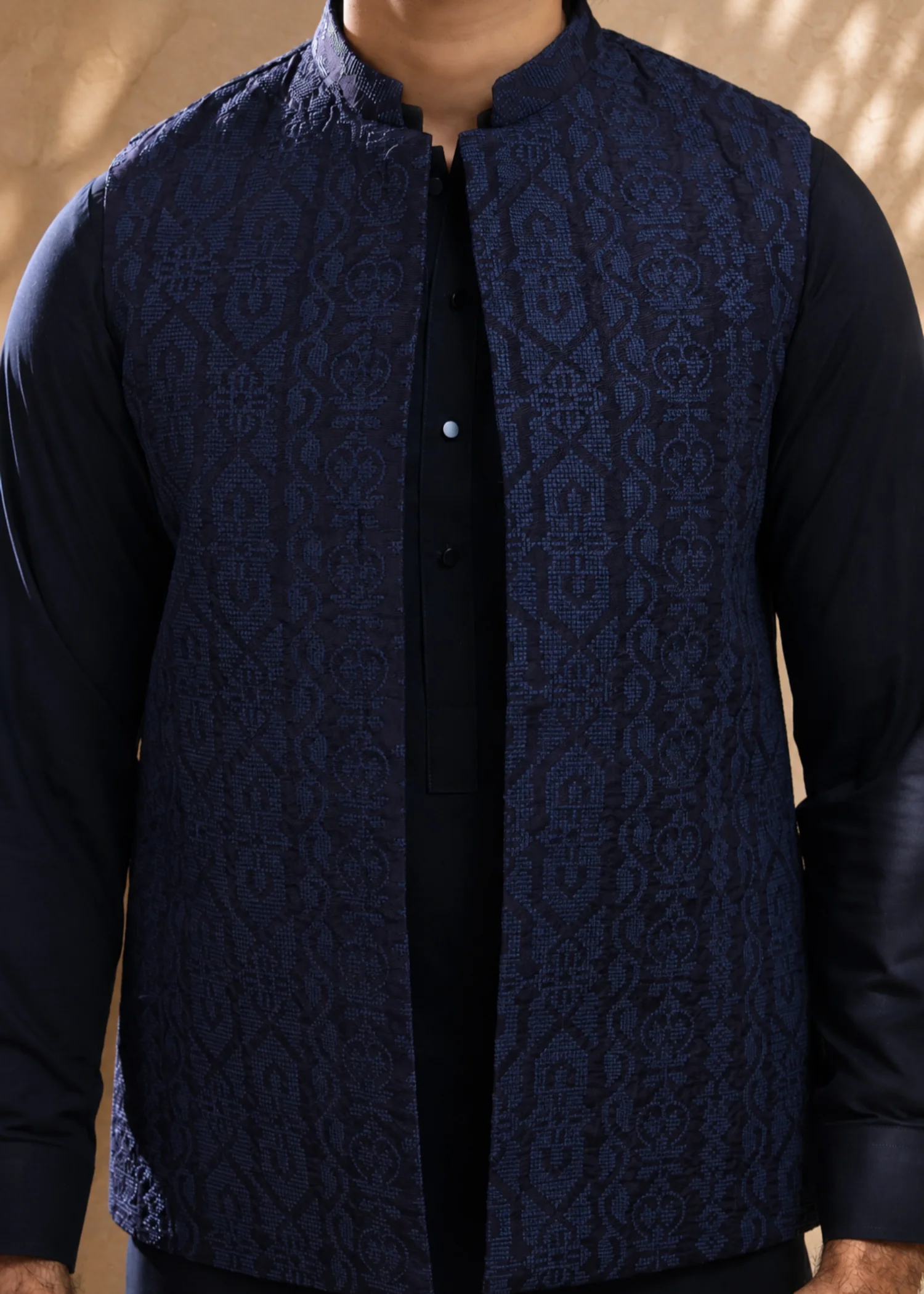 suiting Waistcoat in Dark blue - view 3