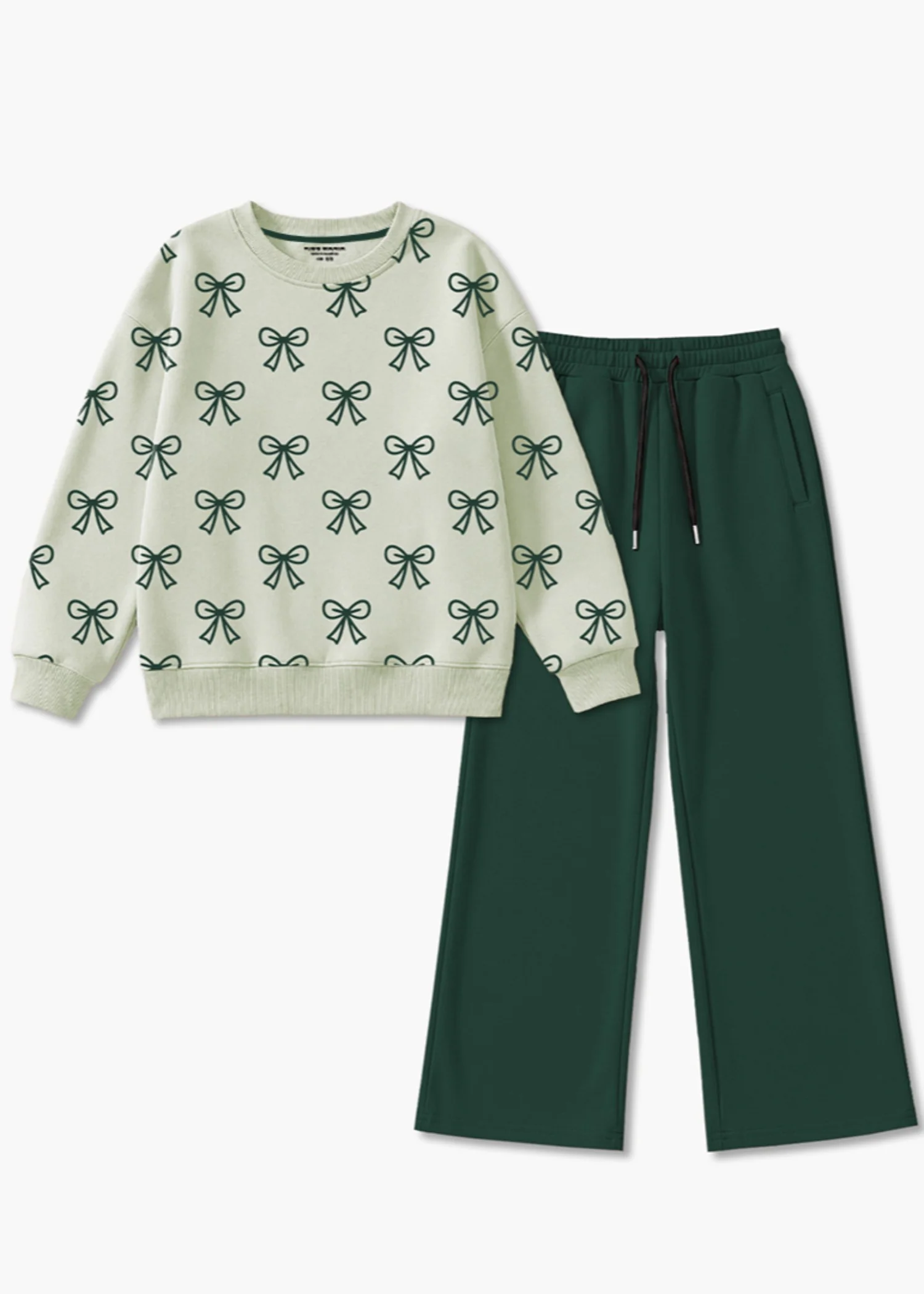 Co Ord Sets in Tea green, hunter green - view 2