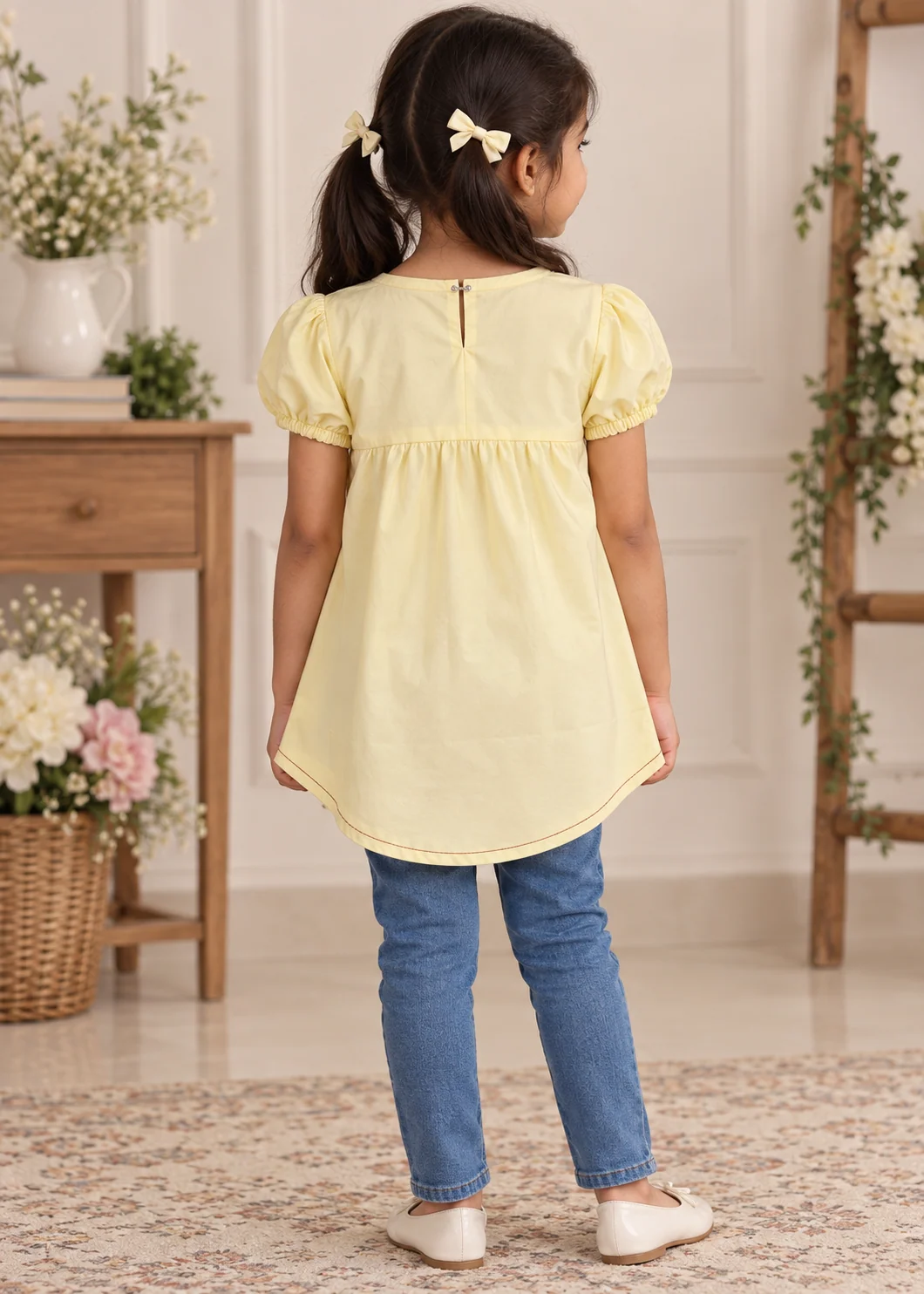 Top in Pale yellow - view 2