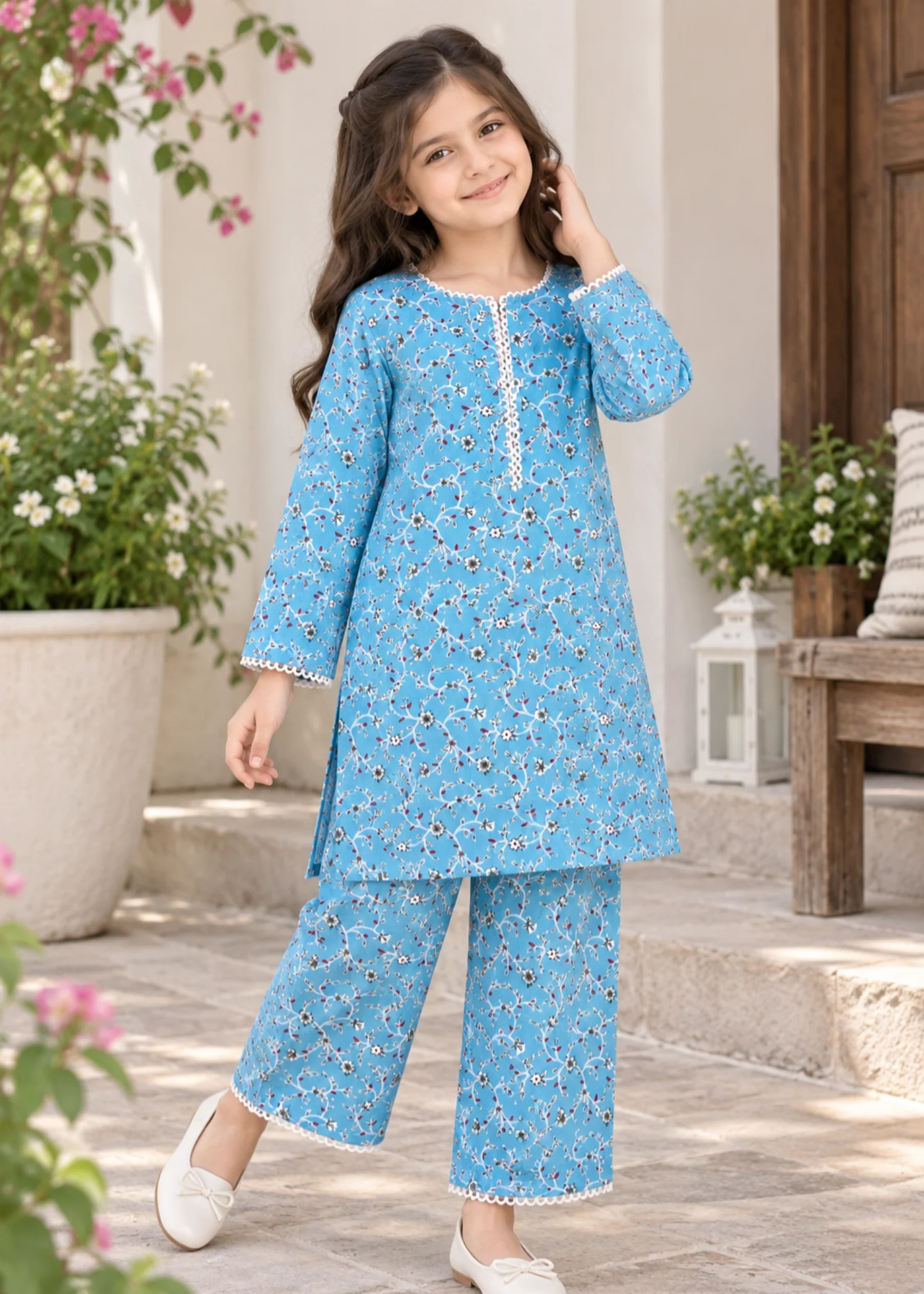 Co Ord Sets in Sky blue - view 3