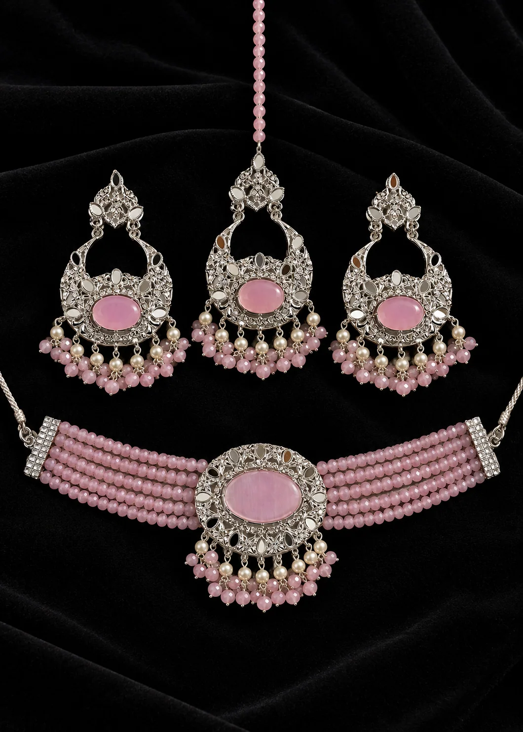 Choker in Baby pink Color by - Trendy Women Choker BAF4150 - view 6