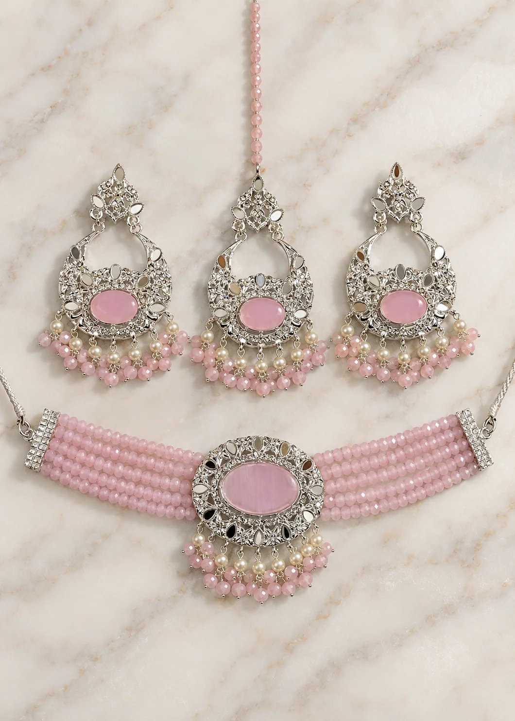 Choker in Baby pink Color by - Trendy Women Choker BAF4150 - view 2