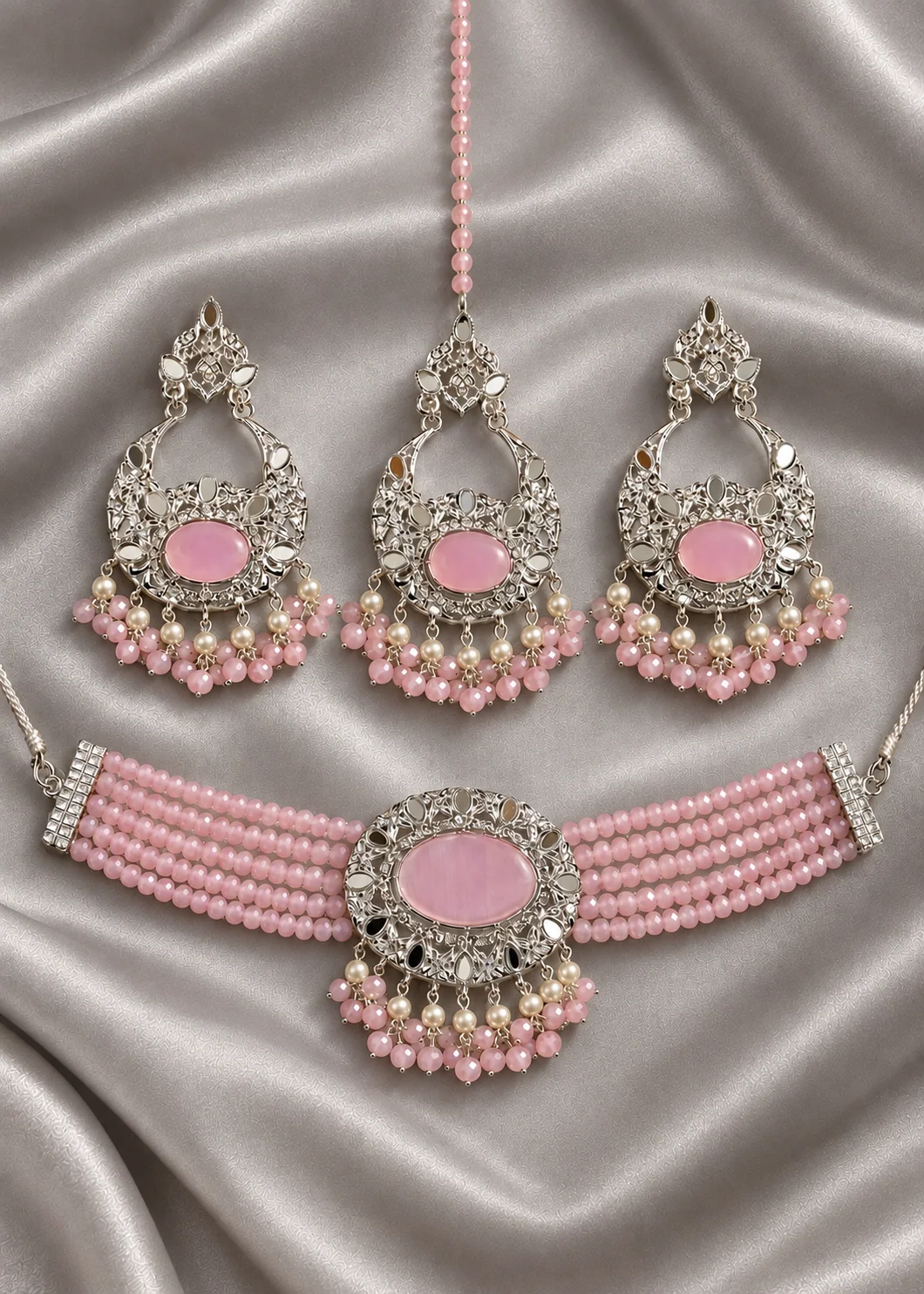 Choker in Baby pink Color by - Trendy Women Choker BAF4150 - view 5