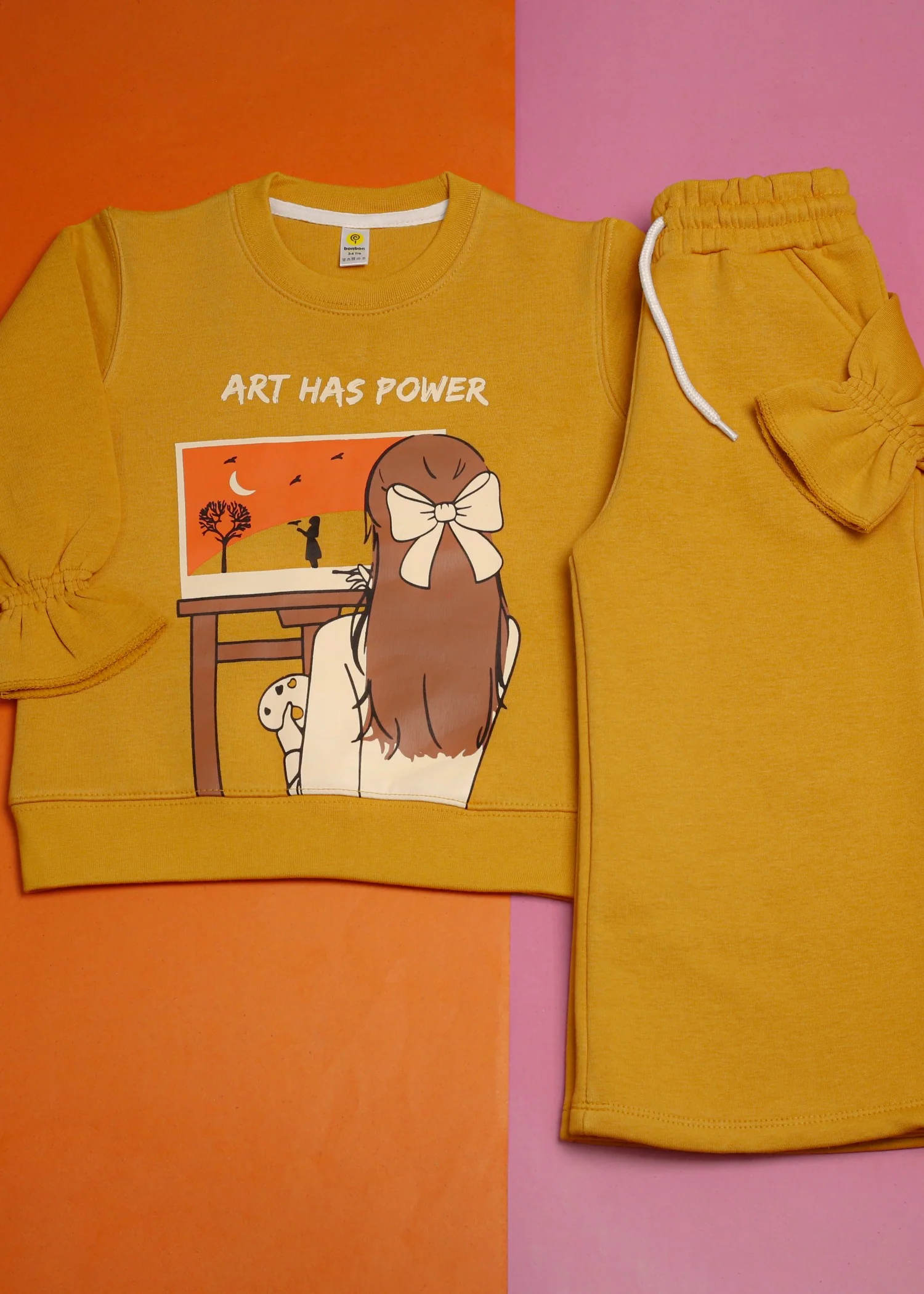 polycotton Tracksuit in Mustard