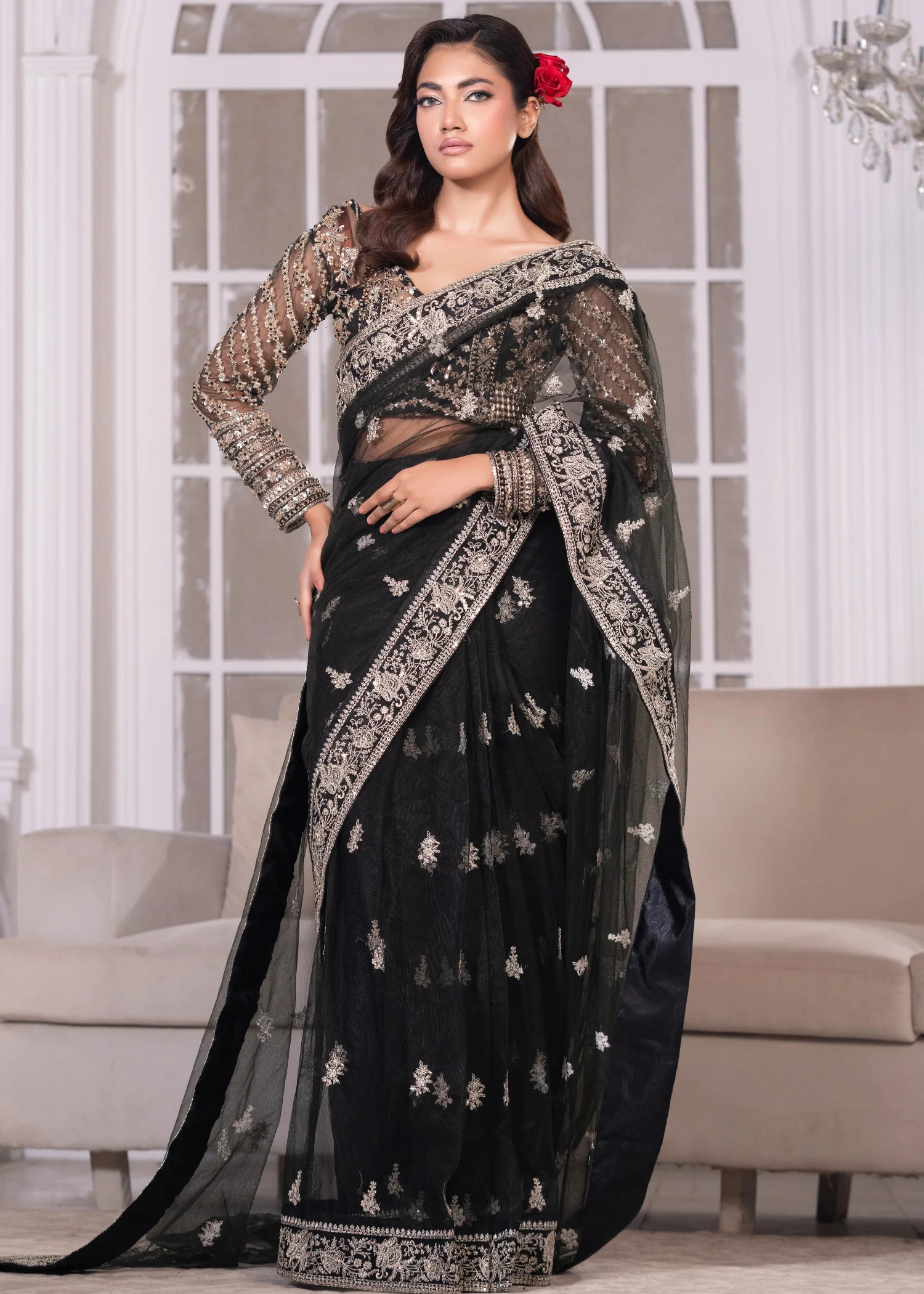 net Unstitched in Black