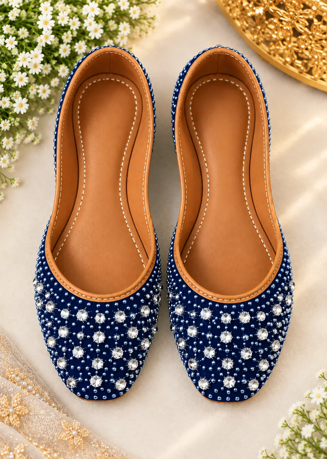 Khussa in Blue by - High Quality Women Khussa LUU0237 - view 2