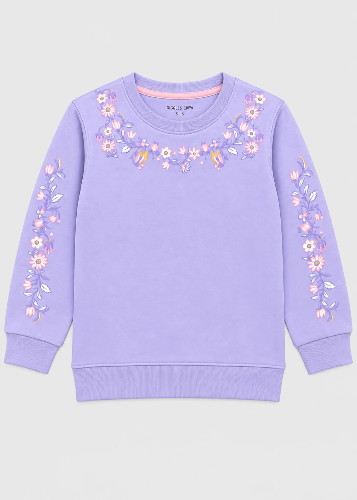 fleece Sweatshirt in Lavender