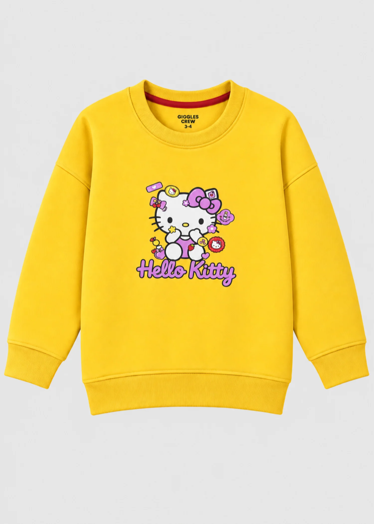 fleece Sweatshirt in Mustard