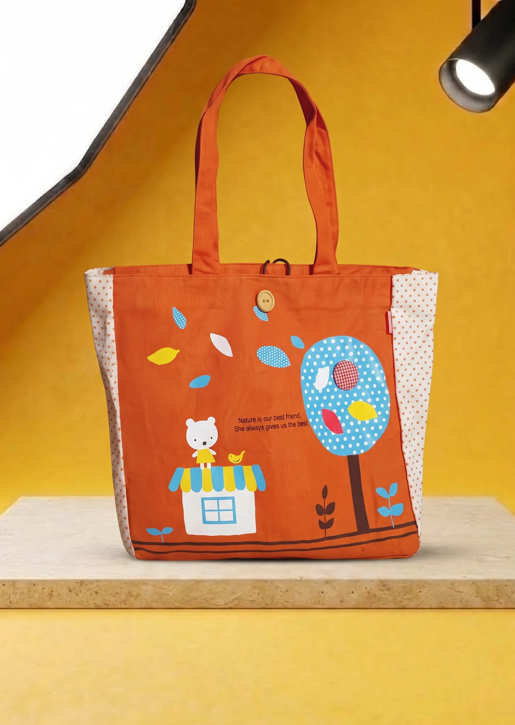 Shoulder Bag in Yellow-orange Color by - Trendy Women Shoulder Bag TSV8459