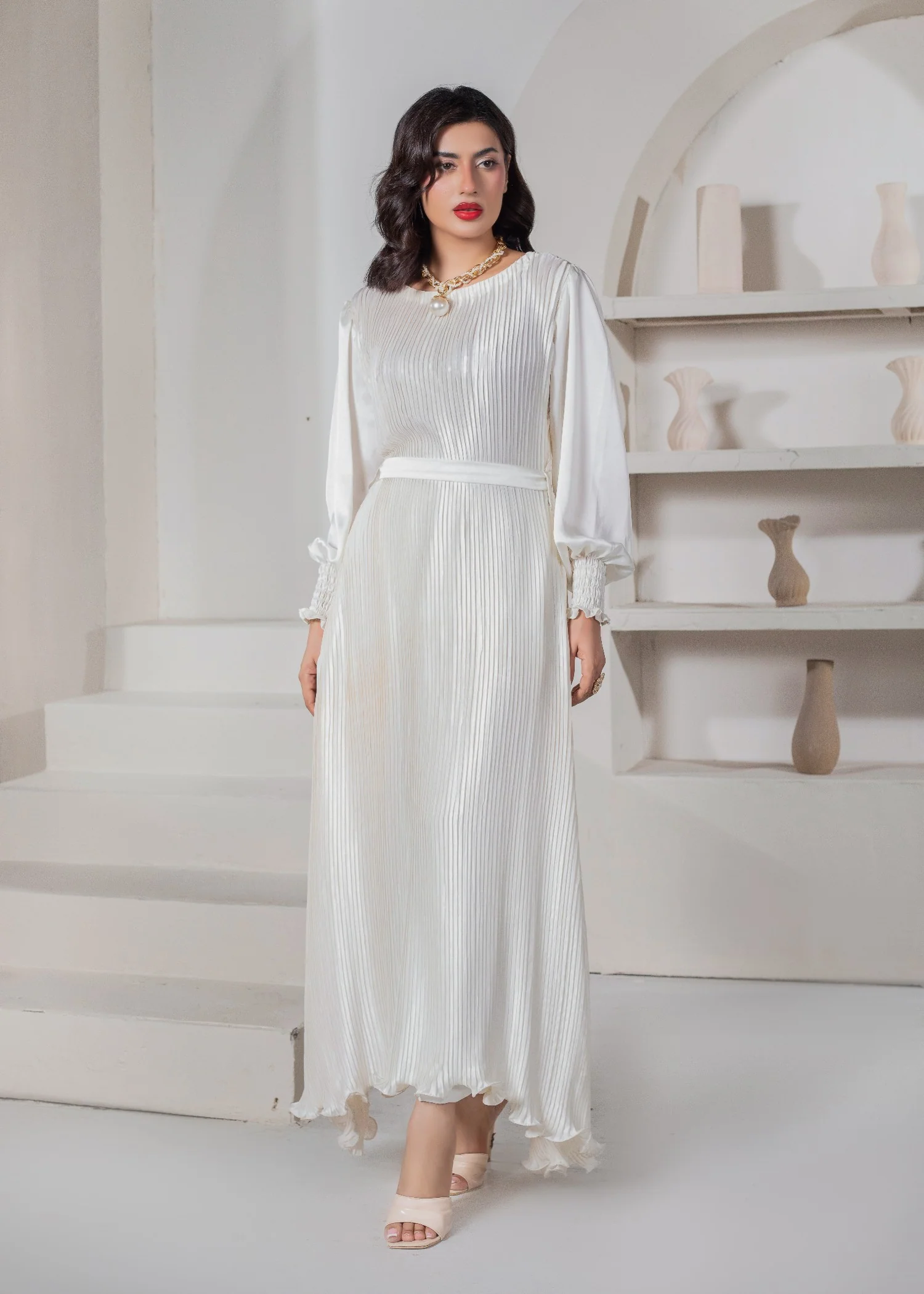 charmuse/shamooz Dress in Ivory