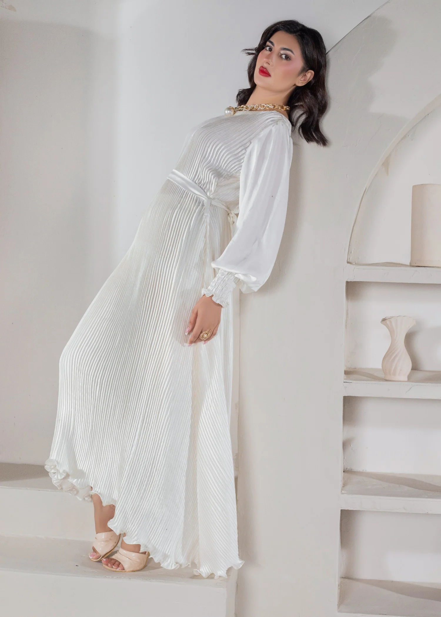charmuse/shamooz Dress in Ivory - view 4