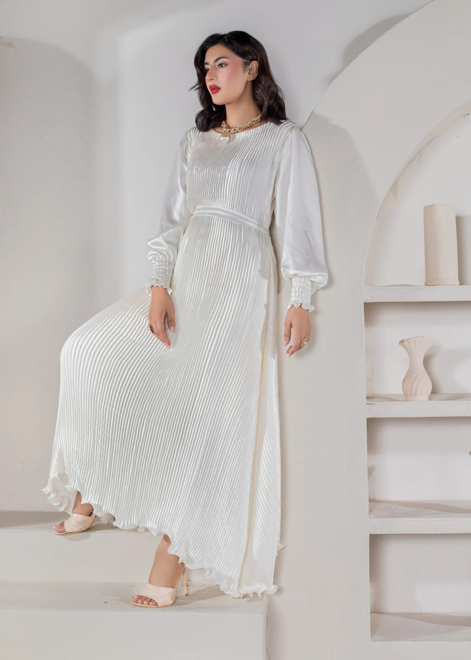 charmuse/shamooz Dress in Ivory - view 3