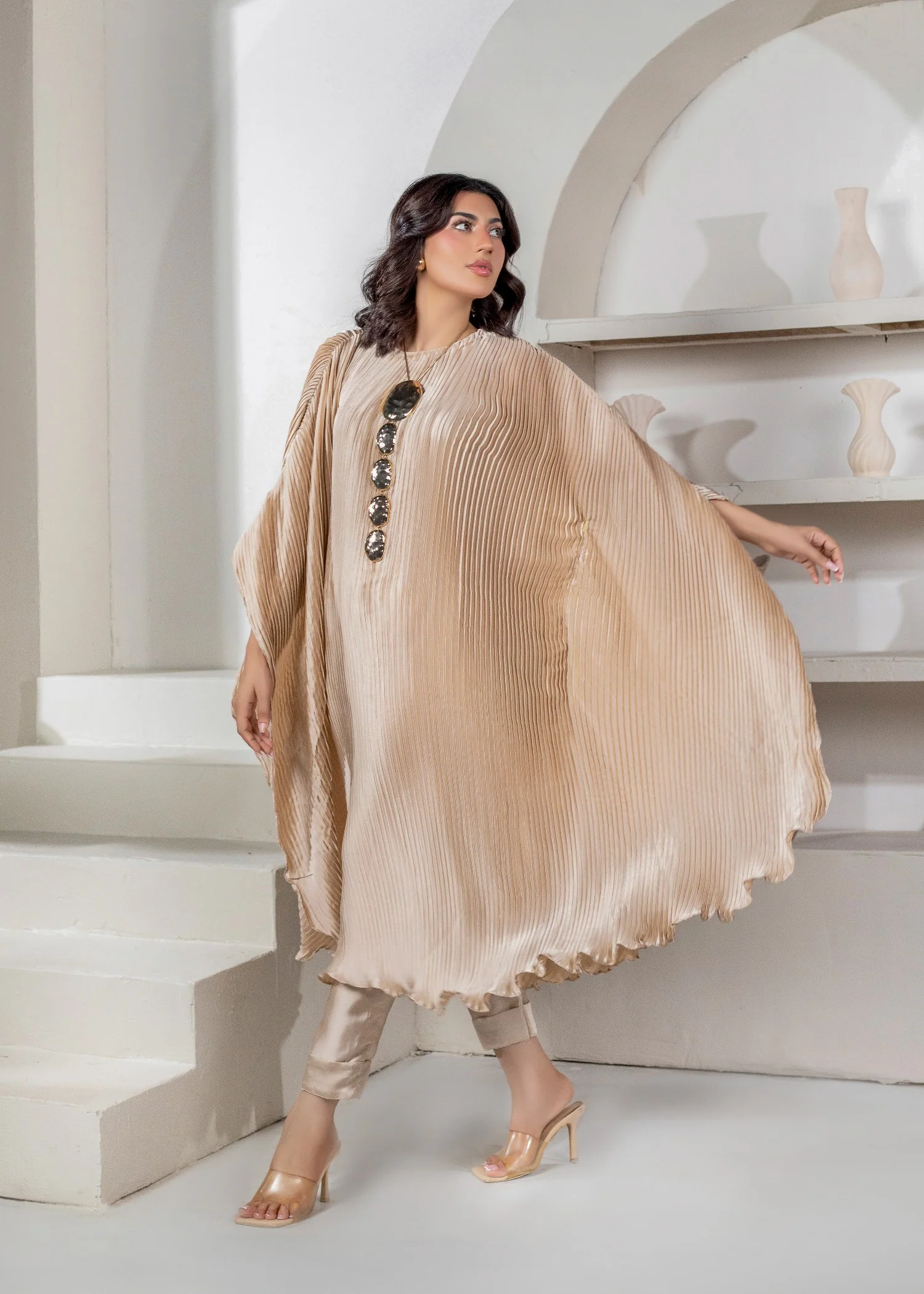 charmuse/shamooz Kaftan in Goldenrod - view 5