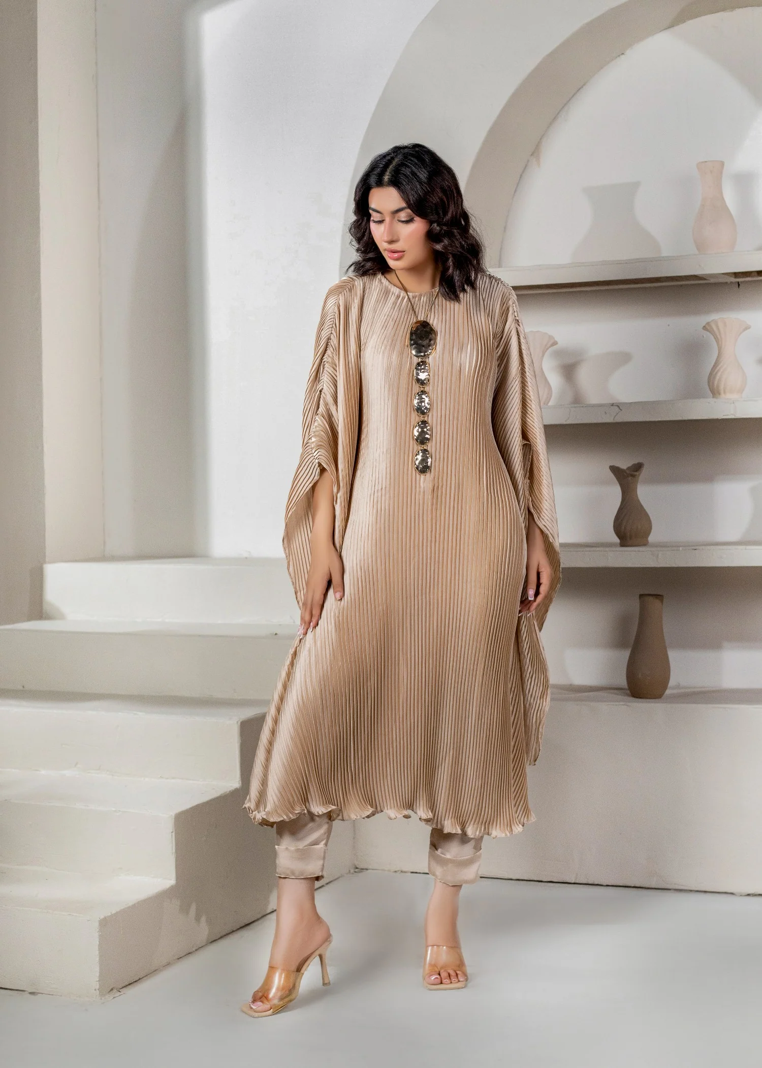charmuse/shamooz Kaftan in Goldenrod