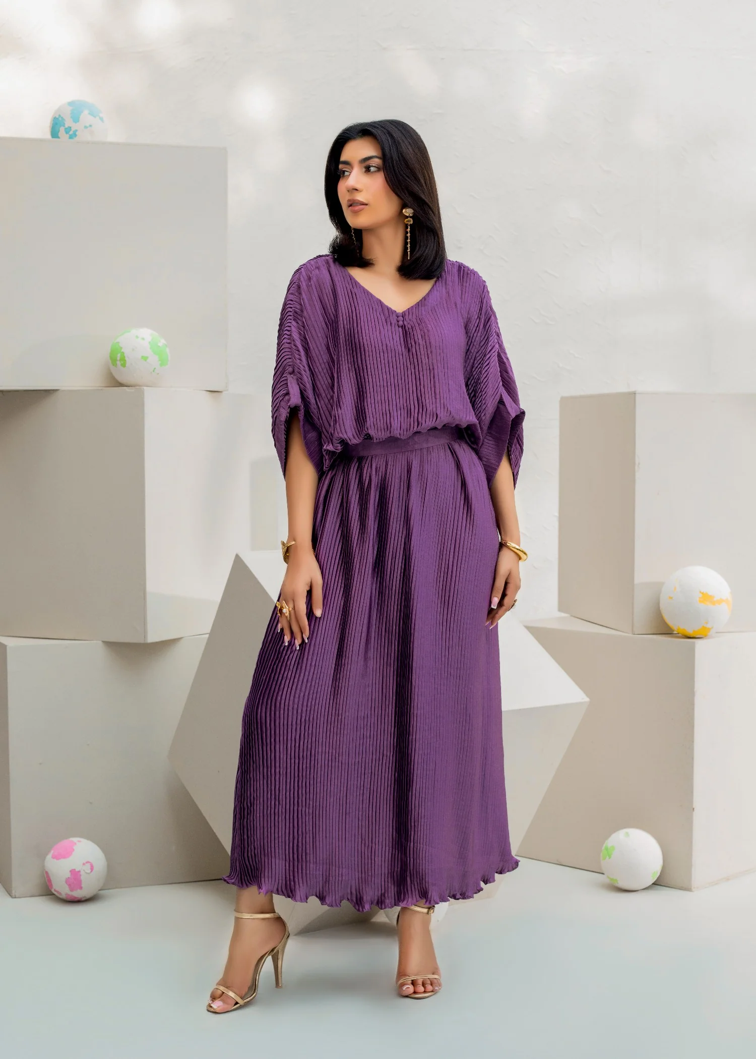 charmuse/shamooz Kaftan in Purple