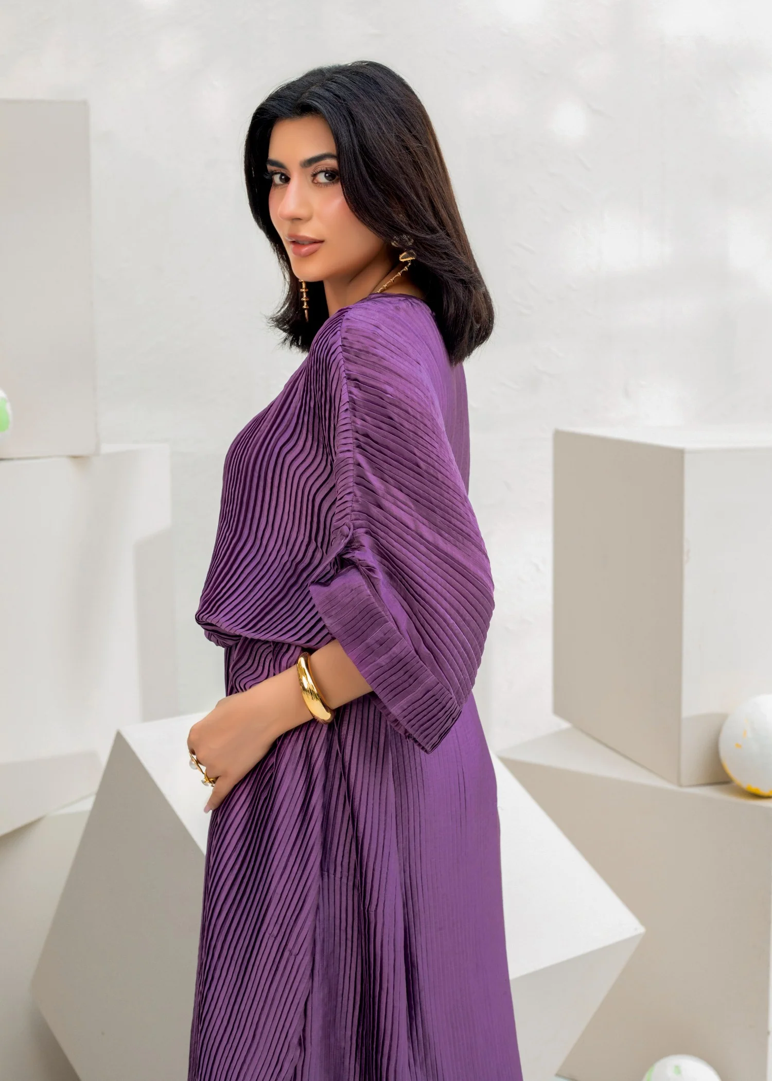 charmuse/shamooz Kaftan in Purple - view 5
