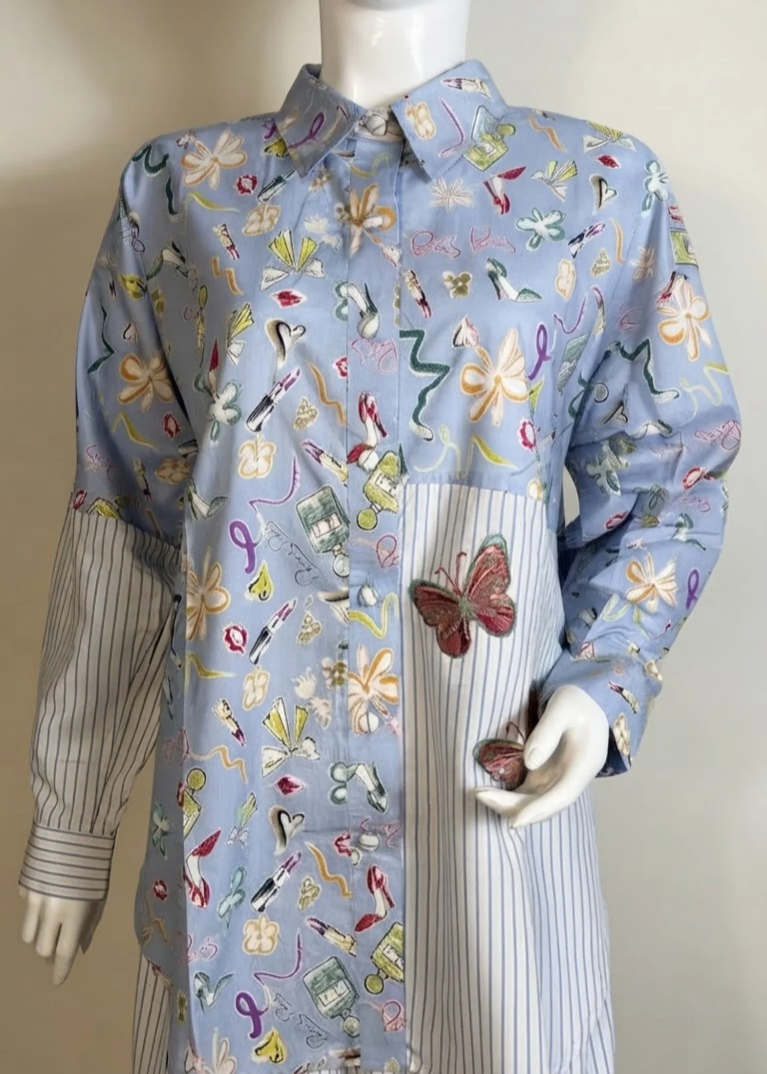 cotton Co Ord Sets in Ice blue - view 4