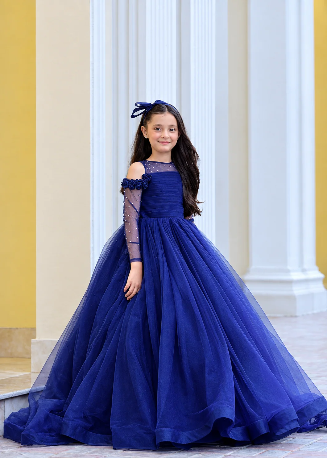 net Frock in Midnight blue - view 2