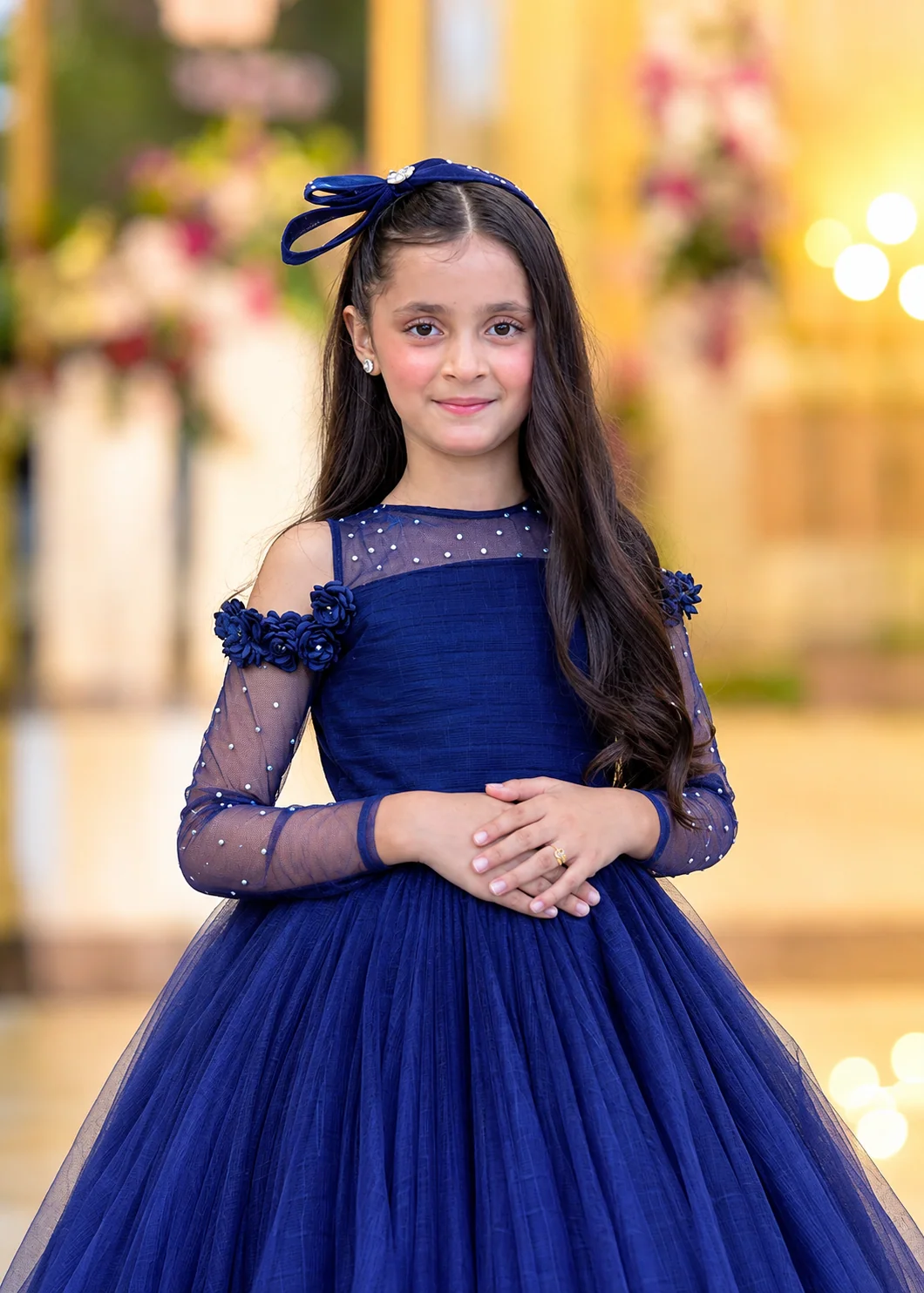 net Frock in Midnight blue - view 3