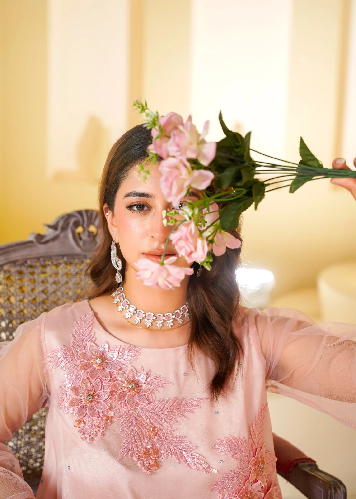 charmuse/shamooz Maxi in Blush pink - view 5