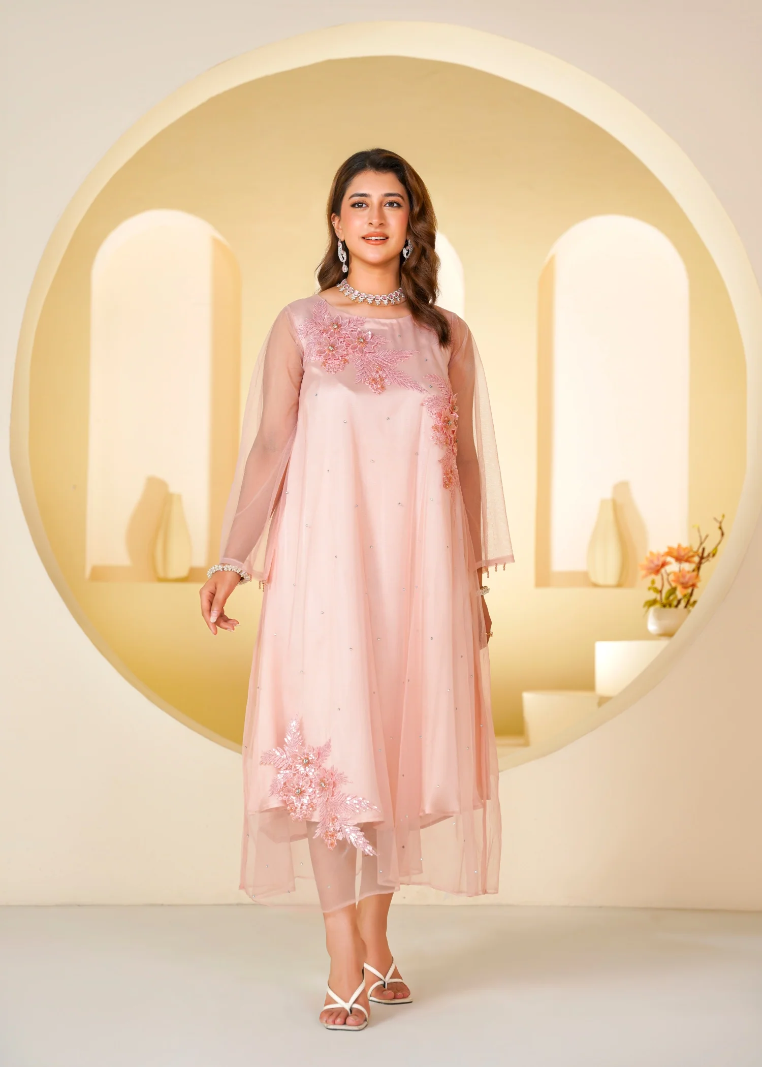 charmuse/shamooz Maxi in Blush pink