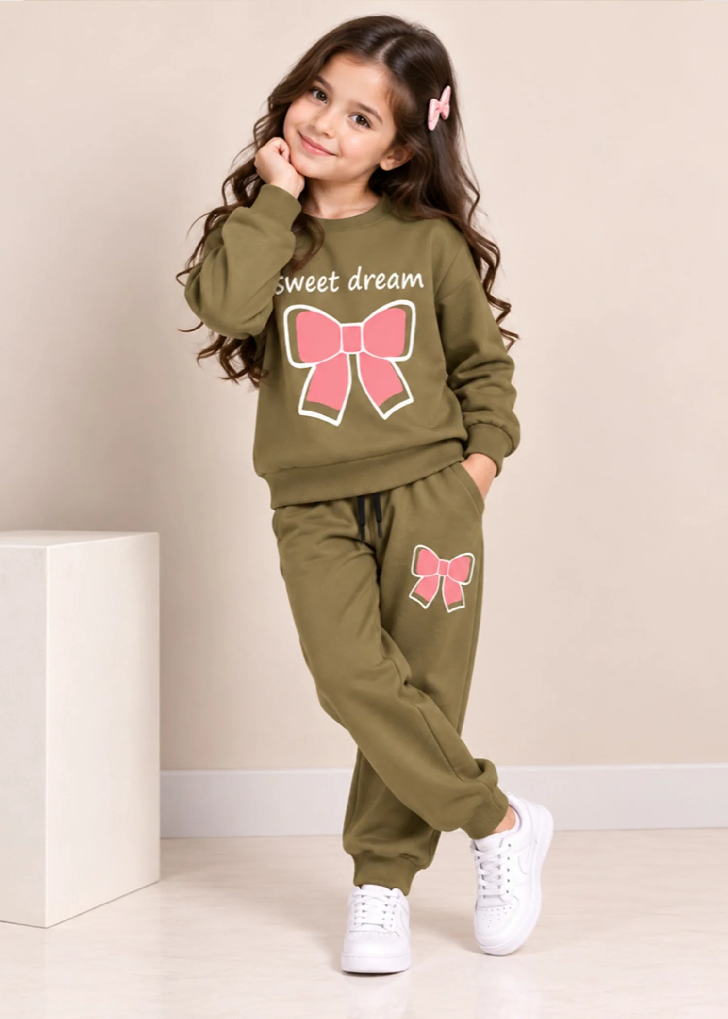 Co Ord Sets in Olive green - view 2